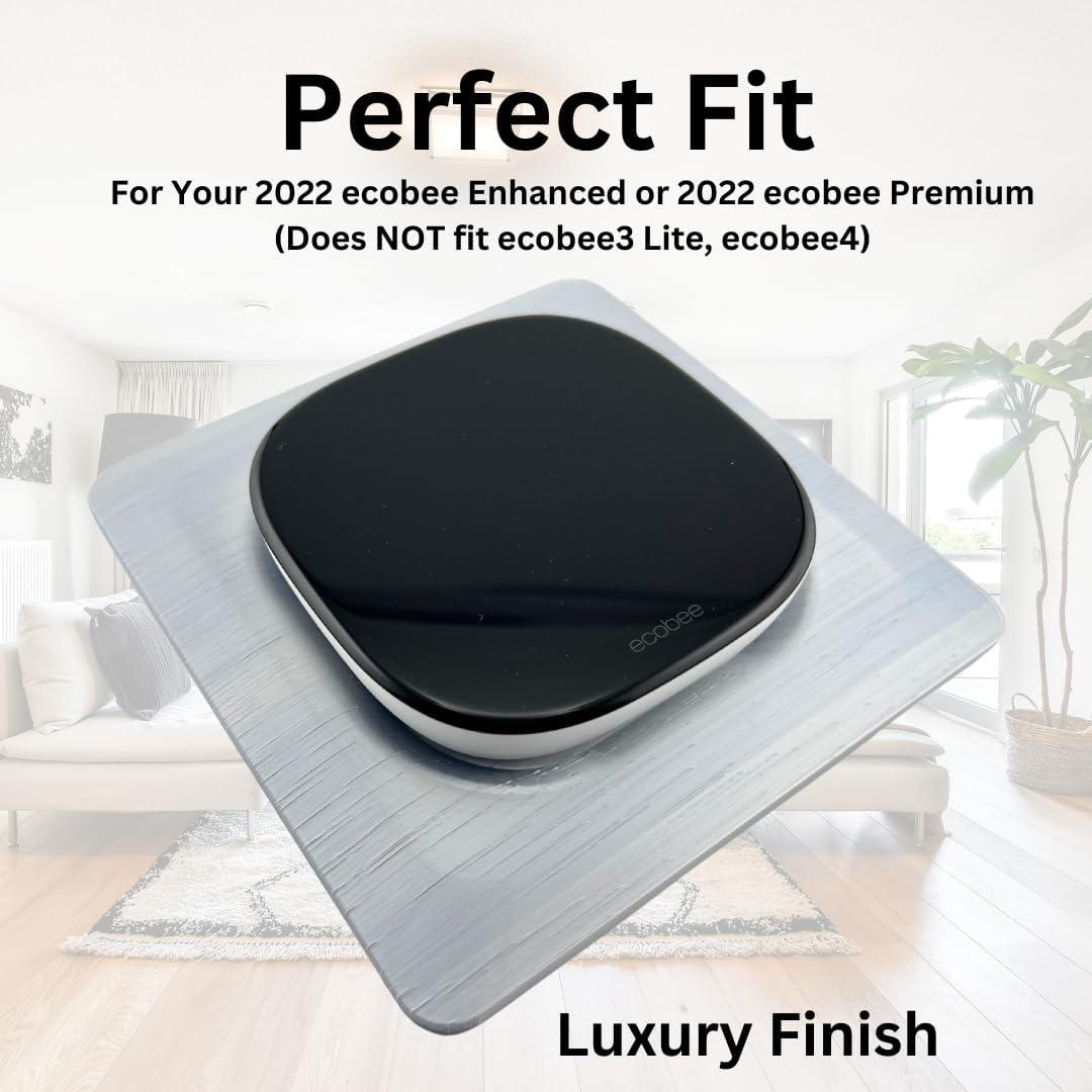 Placa de Pared Cuadrada Adorna One Silver Sheen para Ecobee