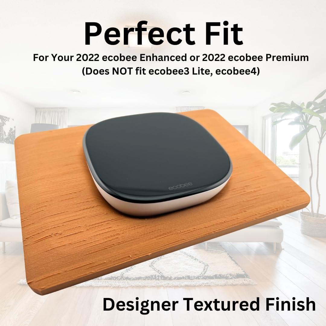 Placa de Pared de Madera Hickory para Termostato Ecobee