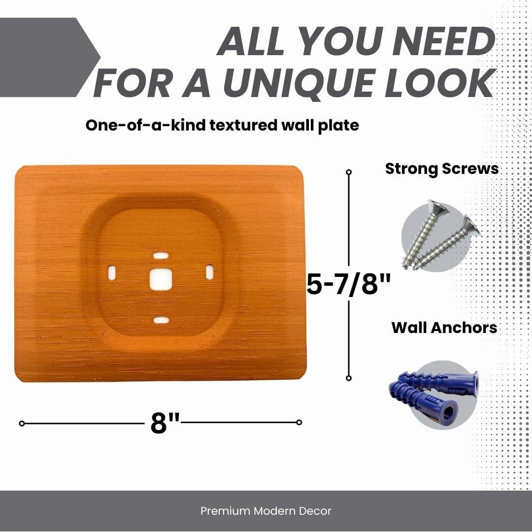 Placa de Pared de Madera Hickory para Termostato Ecobee