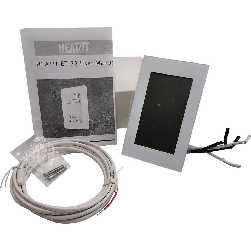 Termostato Digital Programable HEATIT ET-72 para Calefacción Eléctrica