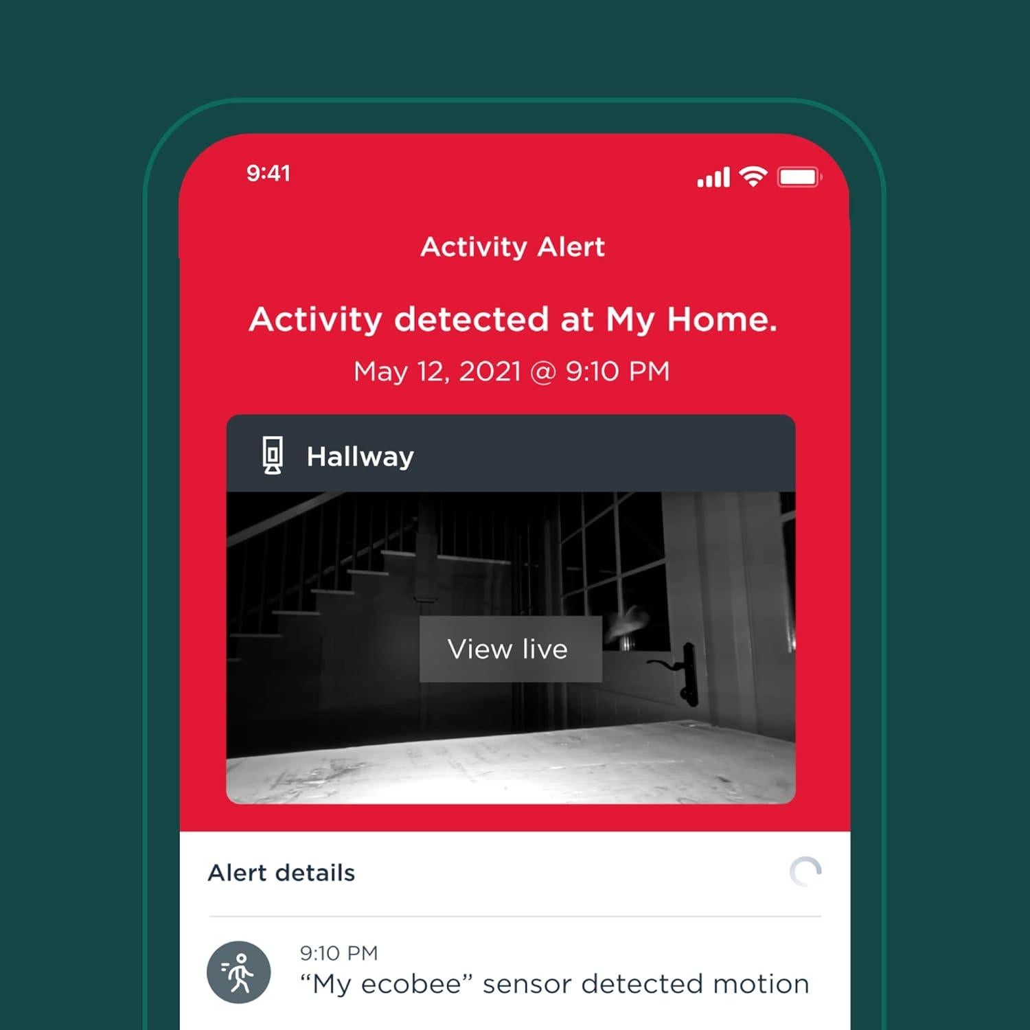 Cámara de Seguridad WiFi Ecobee SmartCamera 1080p HD 180°