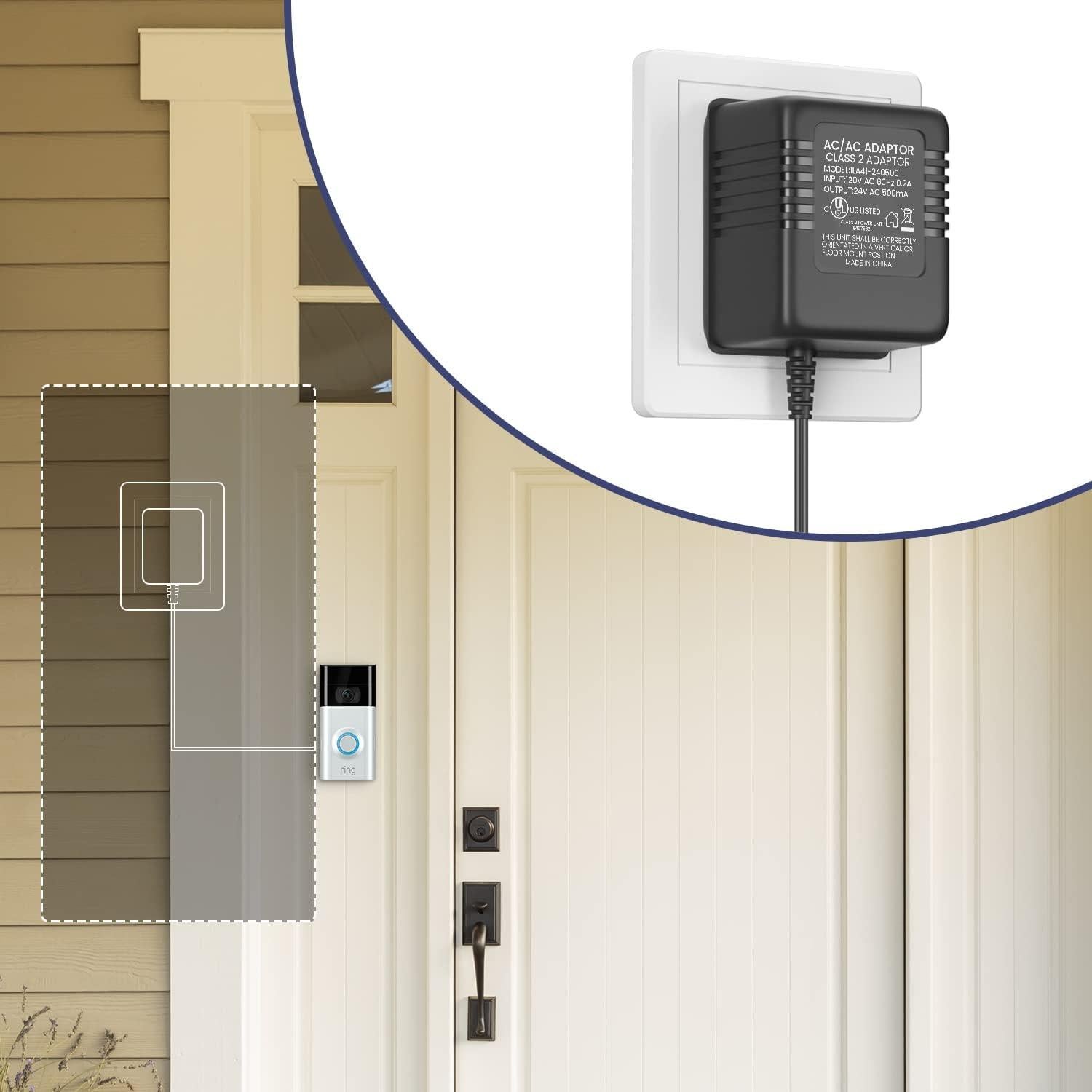 Adaptador de 24V CA 500mA XXSZHY para Ring y termostatos