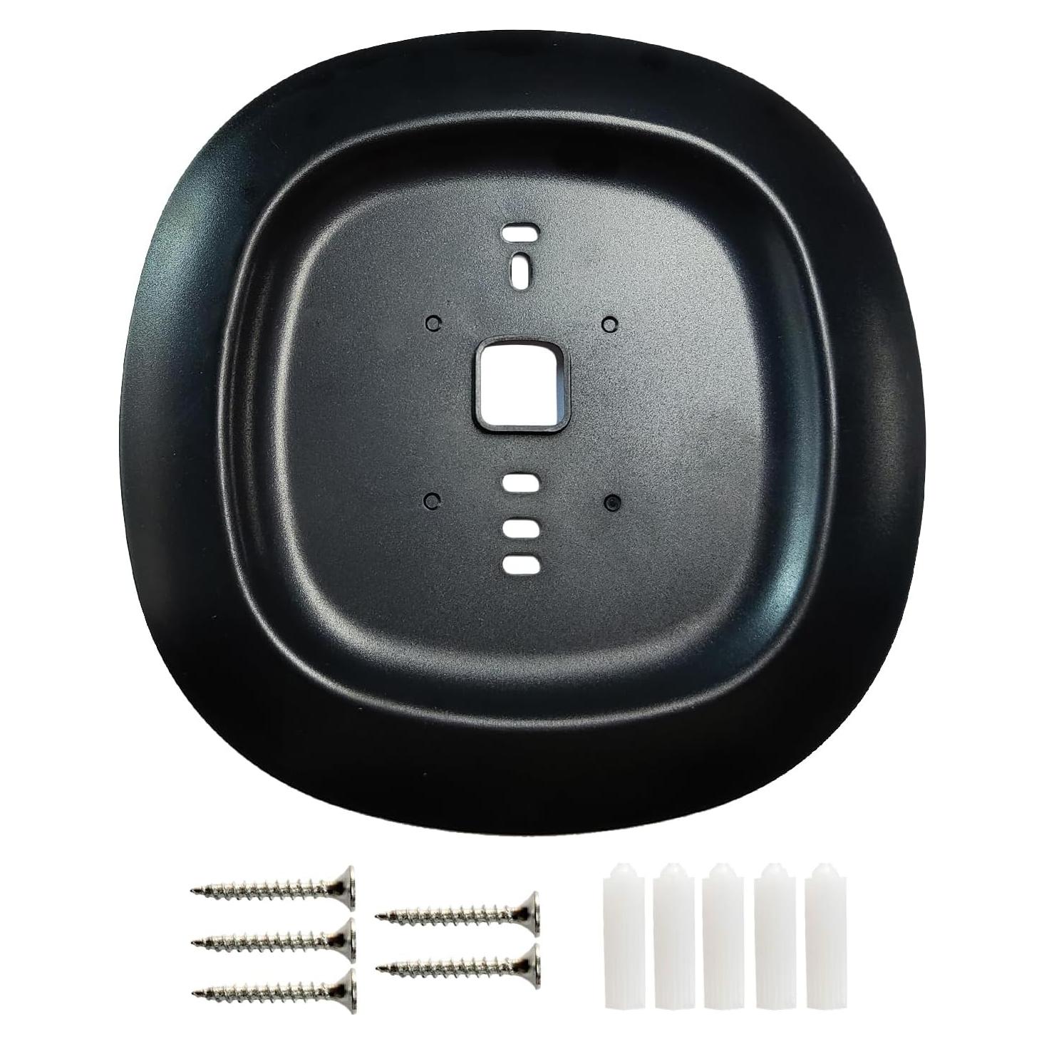 Placa de Montaje Decorativa Negra para Termostato Ecobee