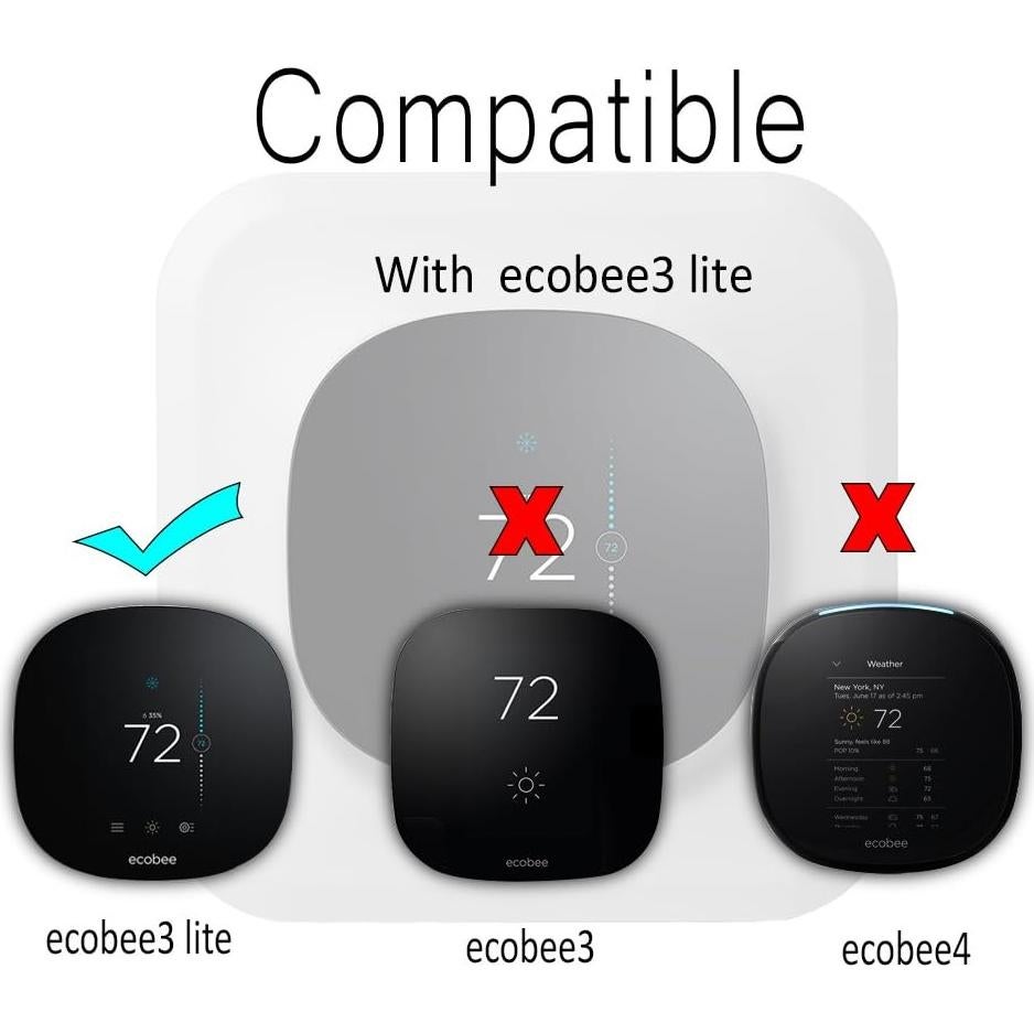 Cubierta de Placa de Pared HOLACA para Termostato Ecobee3 Lite