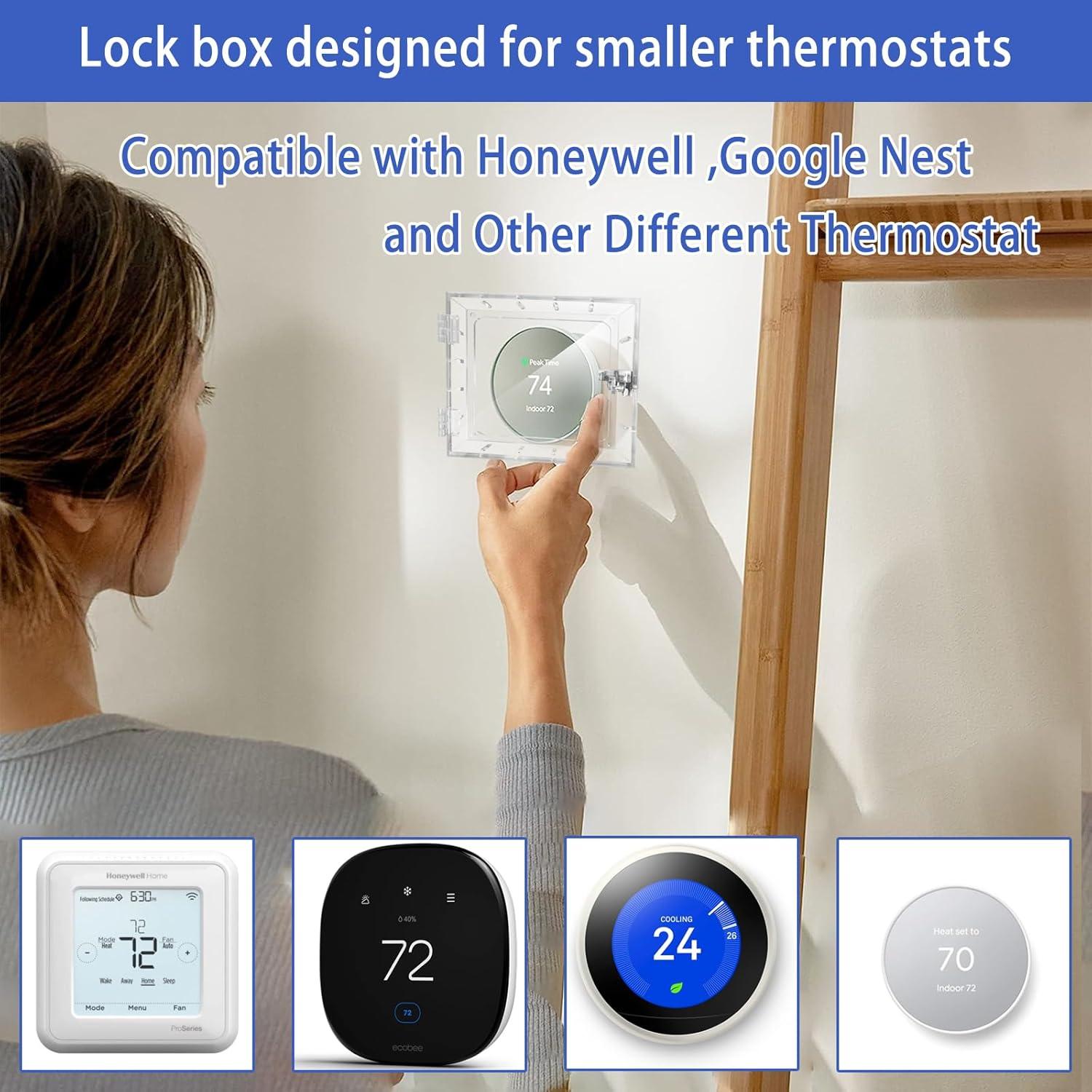 Caja de bloqueo para termostato Young Dance con llave 12x11.5 cm