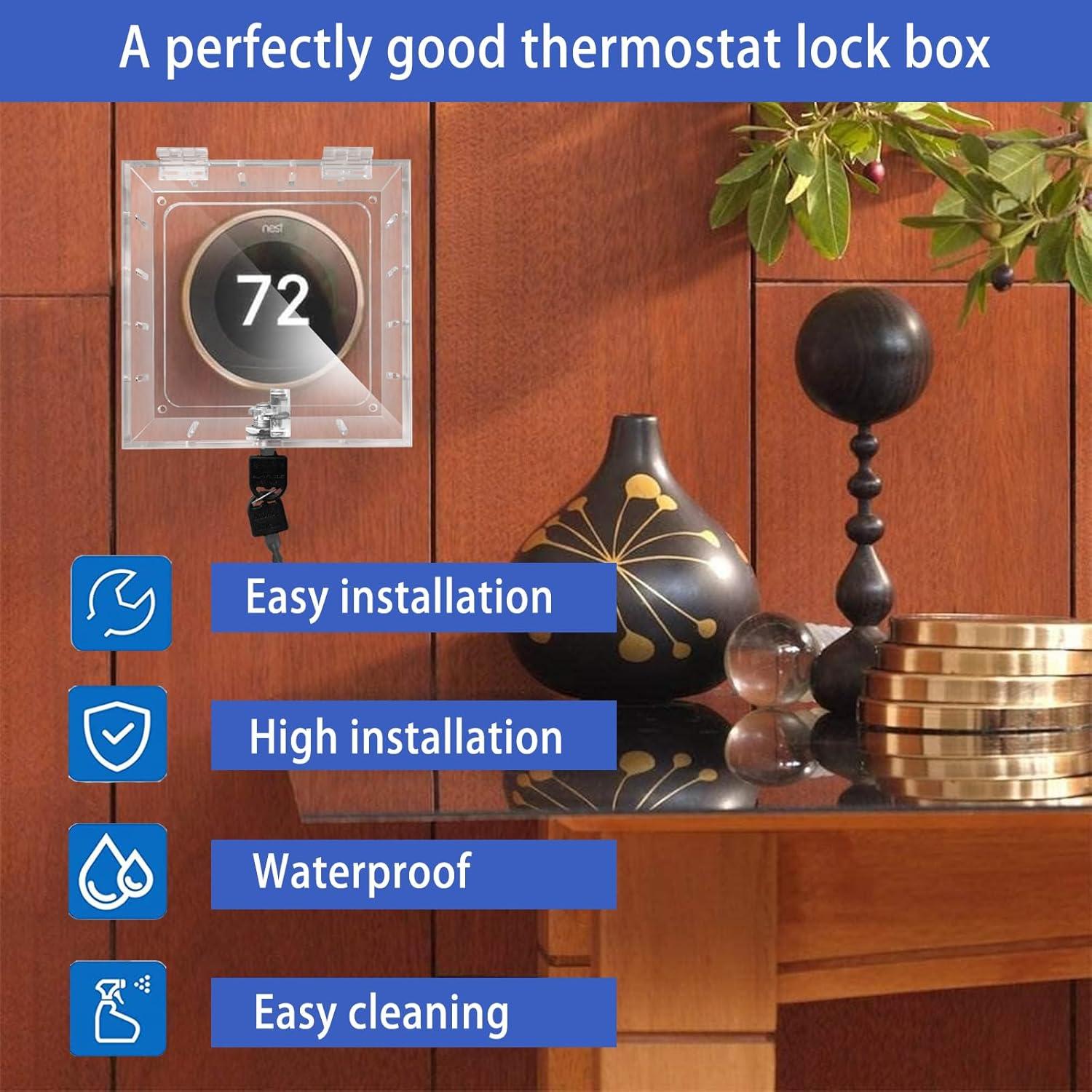 Caja de bloqueo para termostato Young Dance con llave 12x11.5 cm