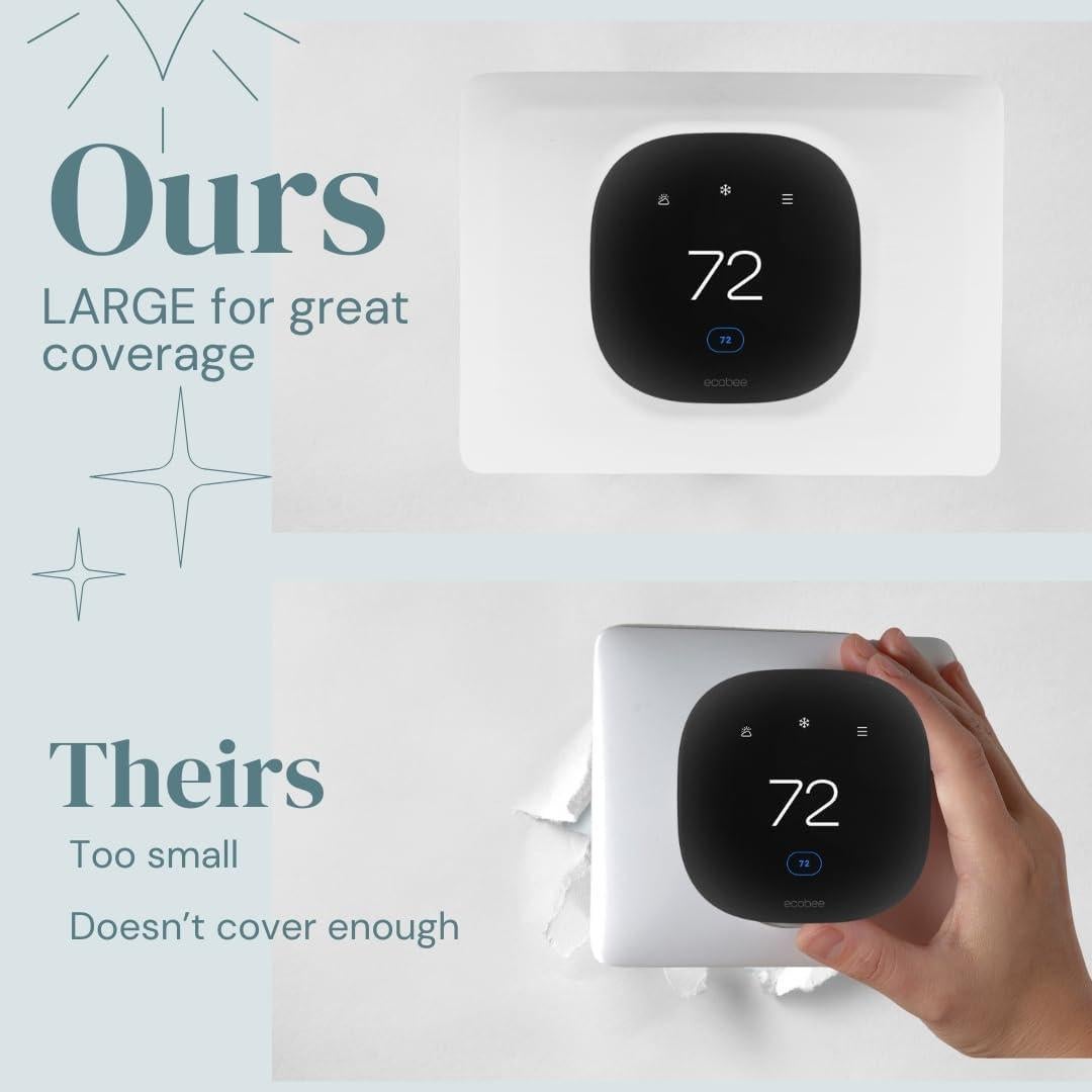 Placa de Pared Grande Adorna One Blanco Solar para Ecobee