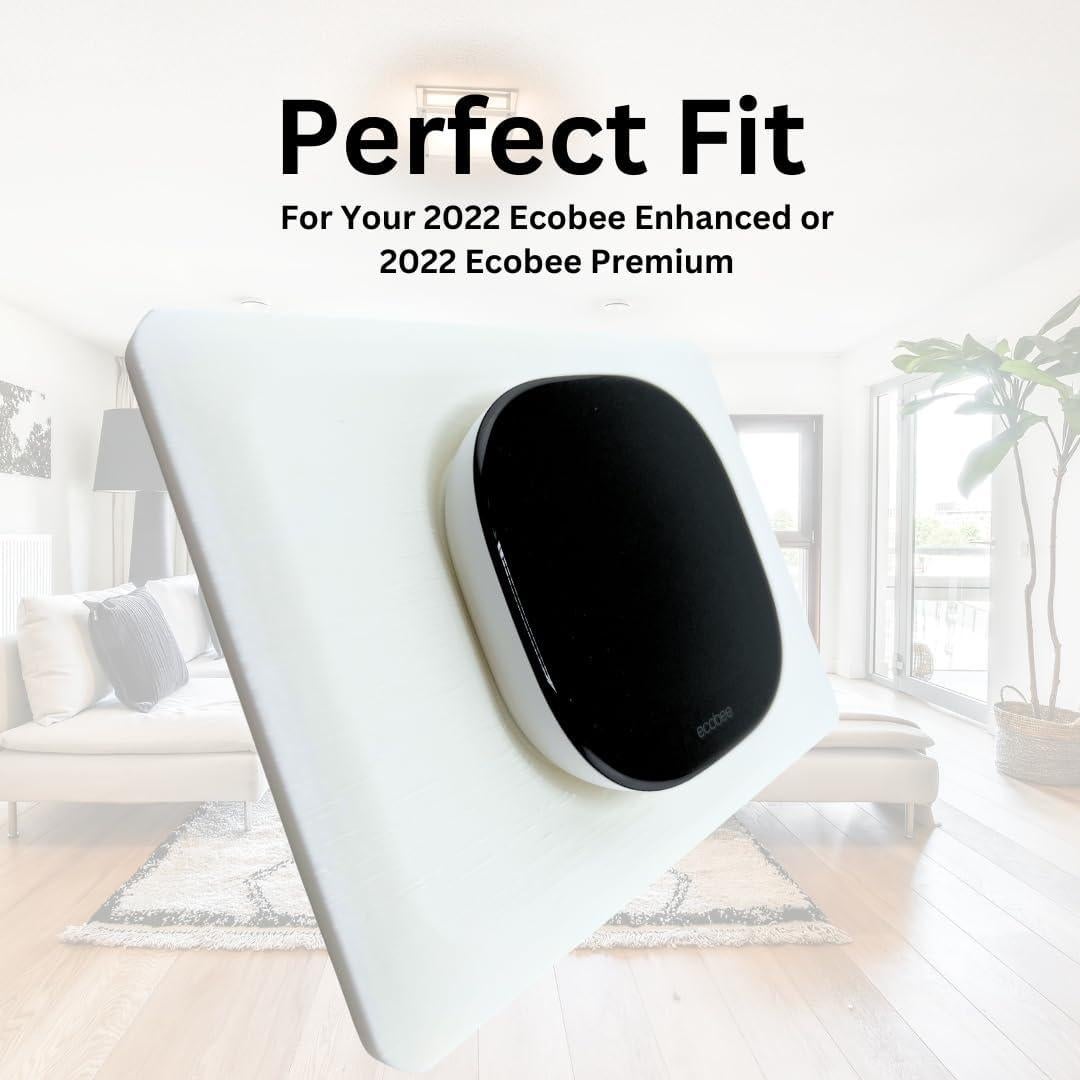 Placa de Pared Grande Adorna One Blanco Solar para Ecobee