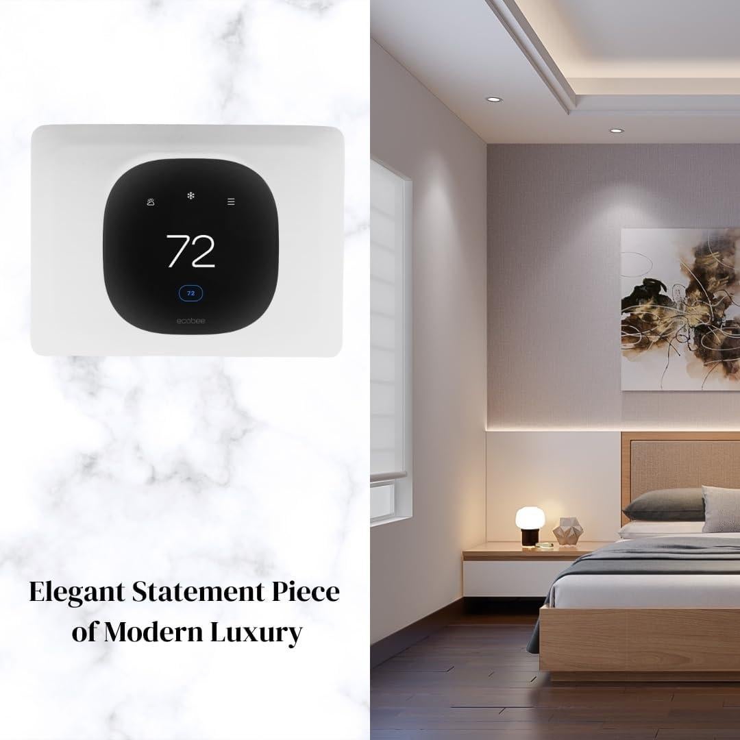 Placa de Pared Grande Adorna One Blanco Solar para Ecobee