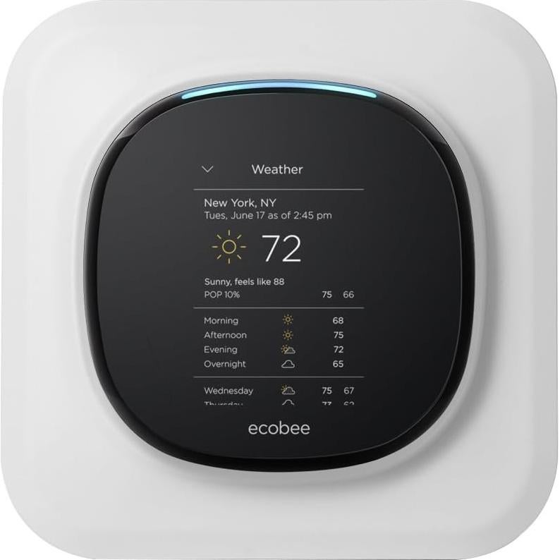 Soporte de Placa de Pared HOLACA para Termostato Ecobee 4 Blanco