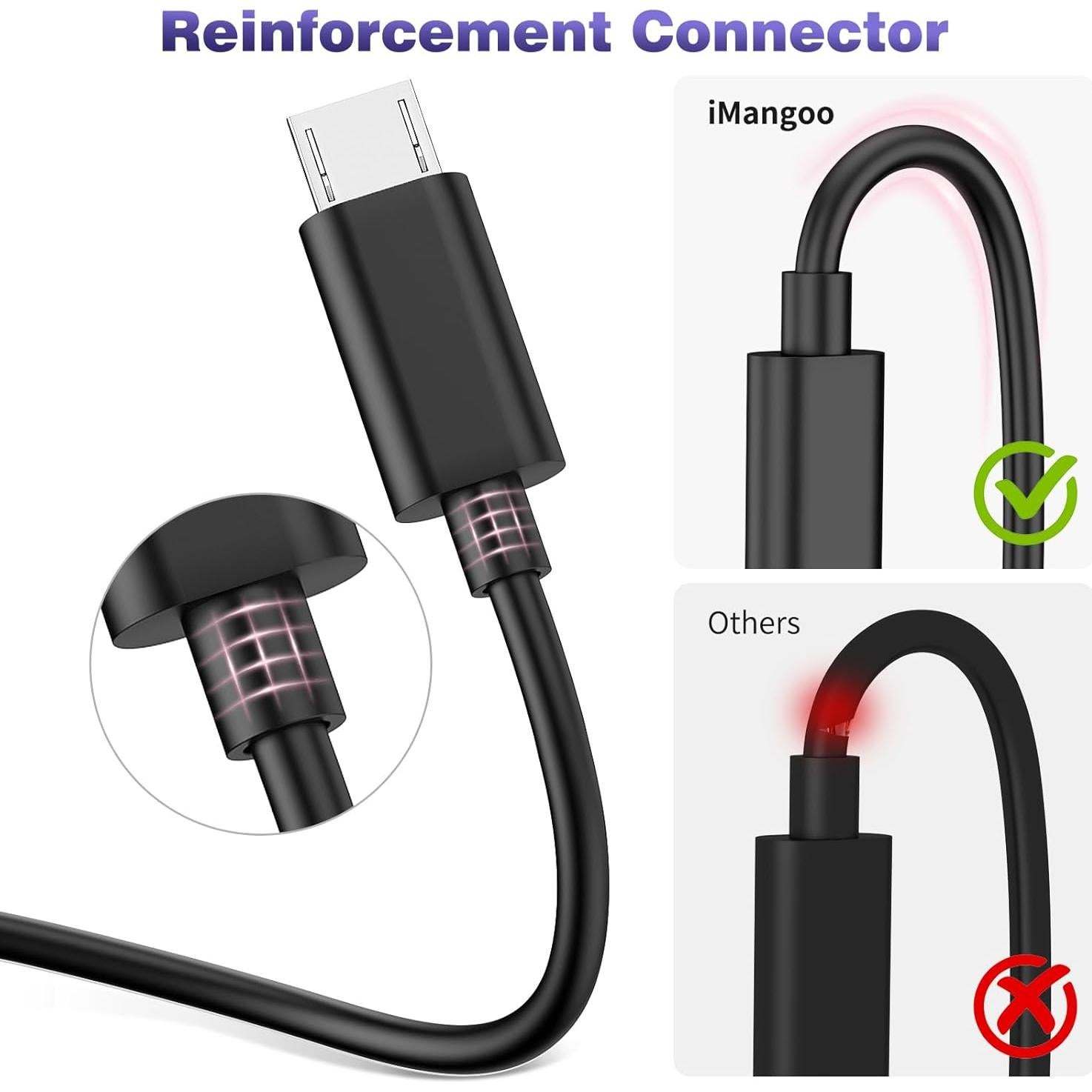 Cable de Extensión USB a Micro USB 10m iMangoo para Cámaras