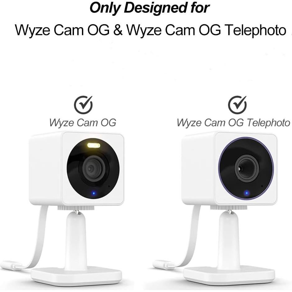 Soporte de Pared Ajustable Tizomi para Wyze Cam OG - Blanco