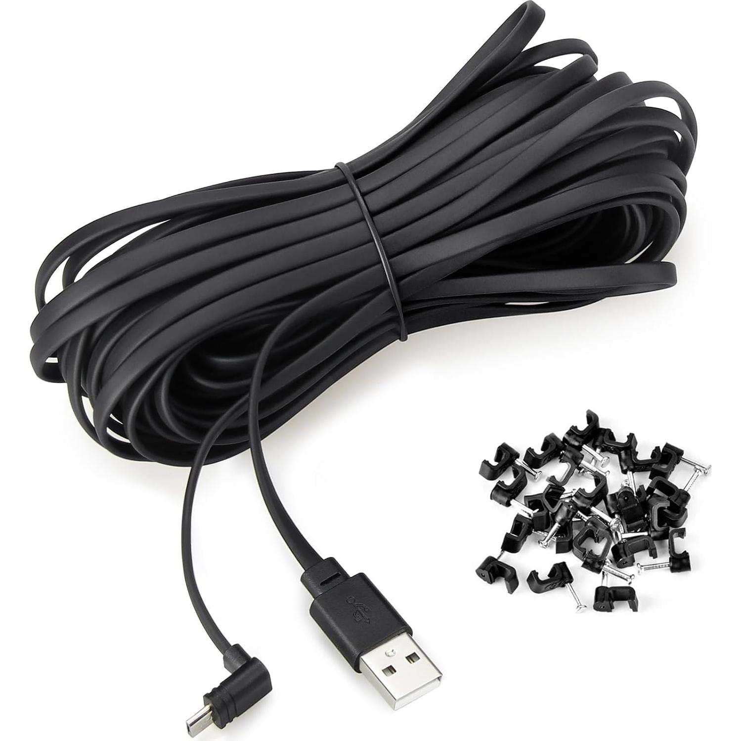 Cable de Extensión Micro USB Smays 15m para WYZE Cam Pan v3