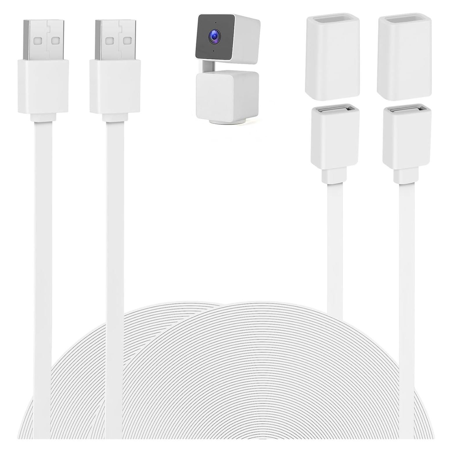 Cable de Extensión USB UYODM 20Ft (6M) Impermeable para Wyze Cam