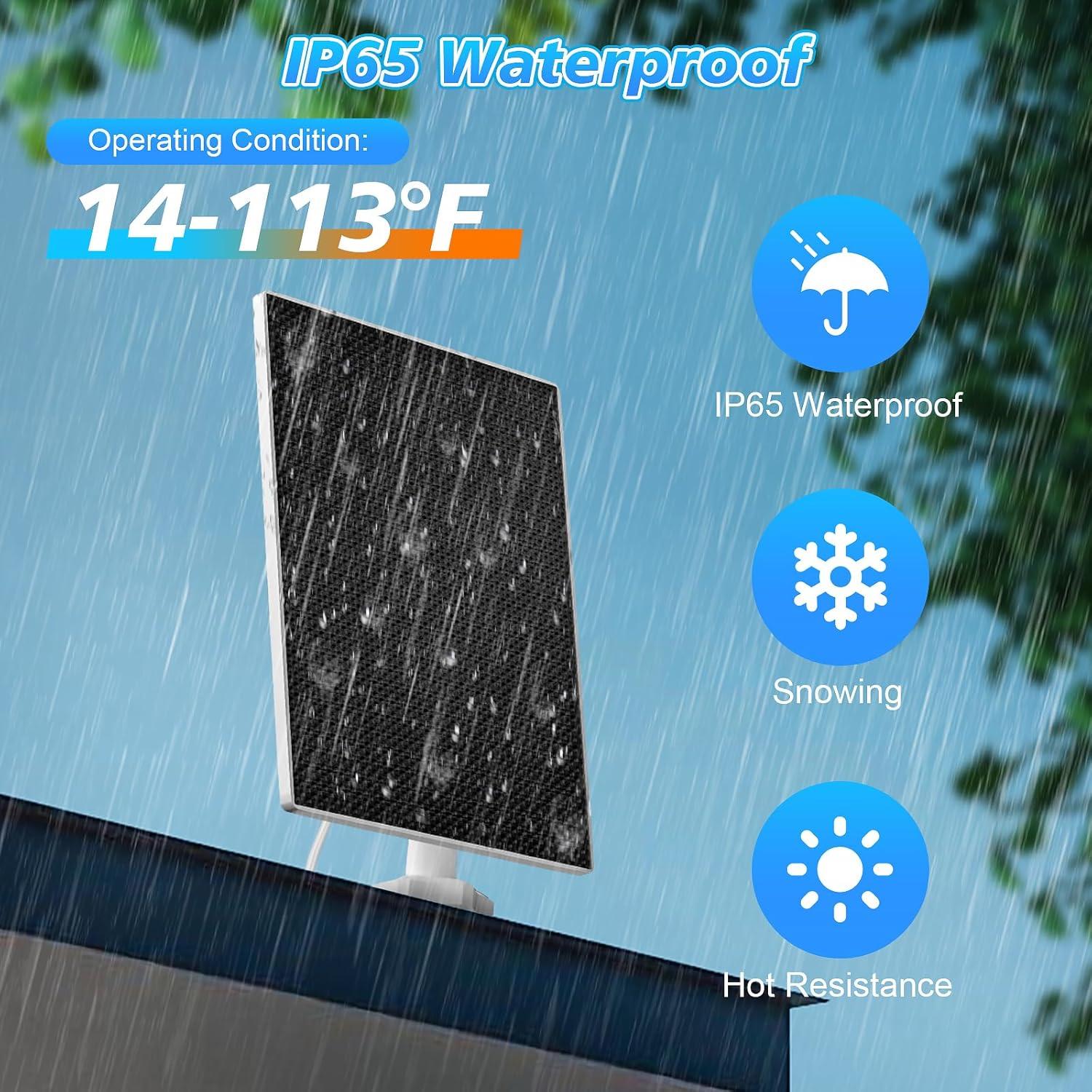 Panel Solar SANKABA para Wyze Cam Exterior V2 5W IP65