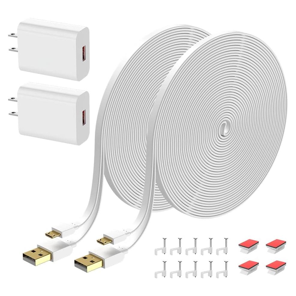 Cable de Extensión 3m para Cámara Wyze V1-V4 con Cargador USB