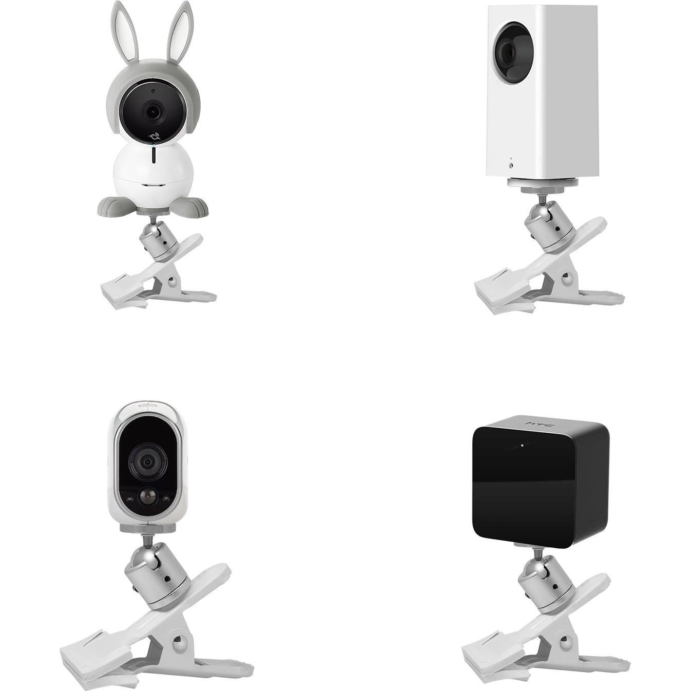 Soporte de Clip Abrazadera Metal MENEEA para Cámaras Seguridad