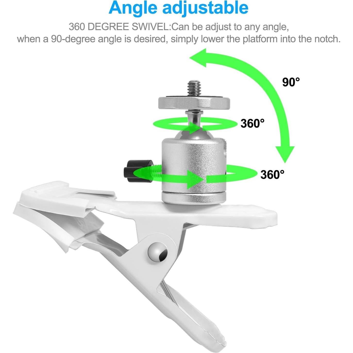 Soporte de Clip Abrazadera Metal MENEEA para Cámaras Seguridad