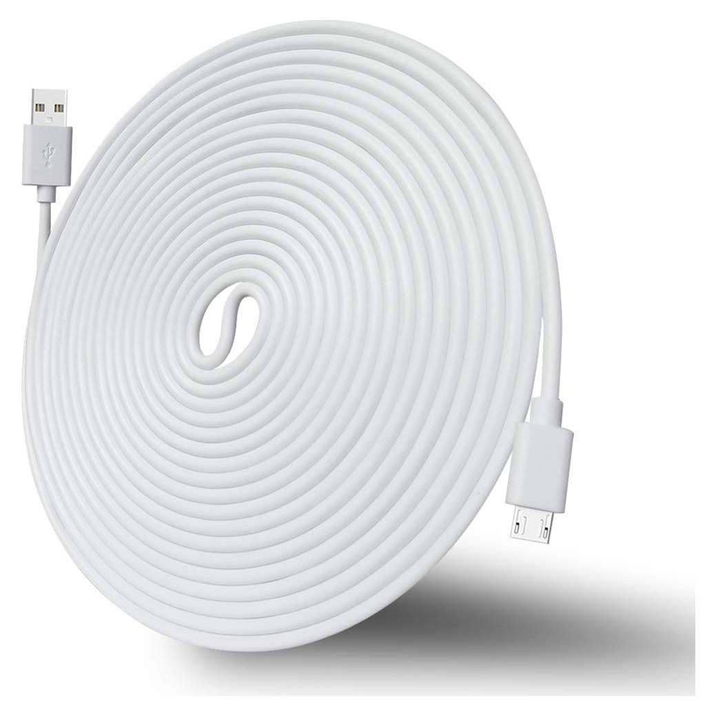 Cable de Extensión Micro USB 3m SCOVEE para Cámaras de Seguridad