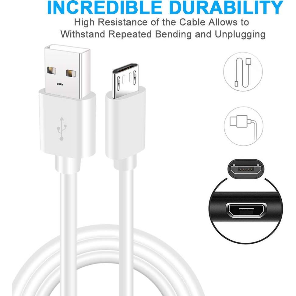 Cable de Extensión Micro USB 3m SCOVEE para Cámaras de Seguridad