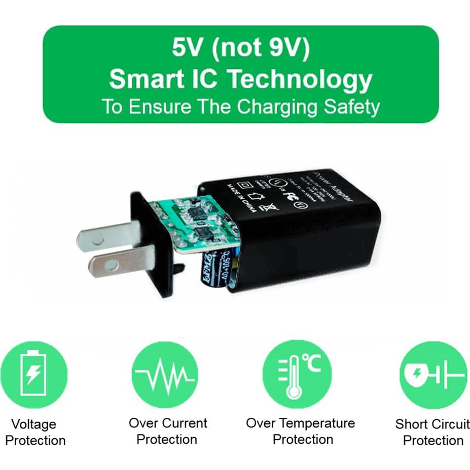 Cable de Extensión de Poder 26FT JJMASEE para Cámaras Micro USB