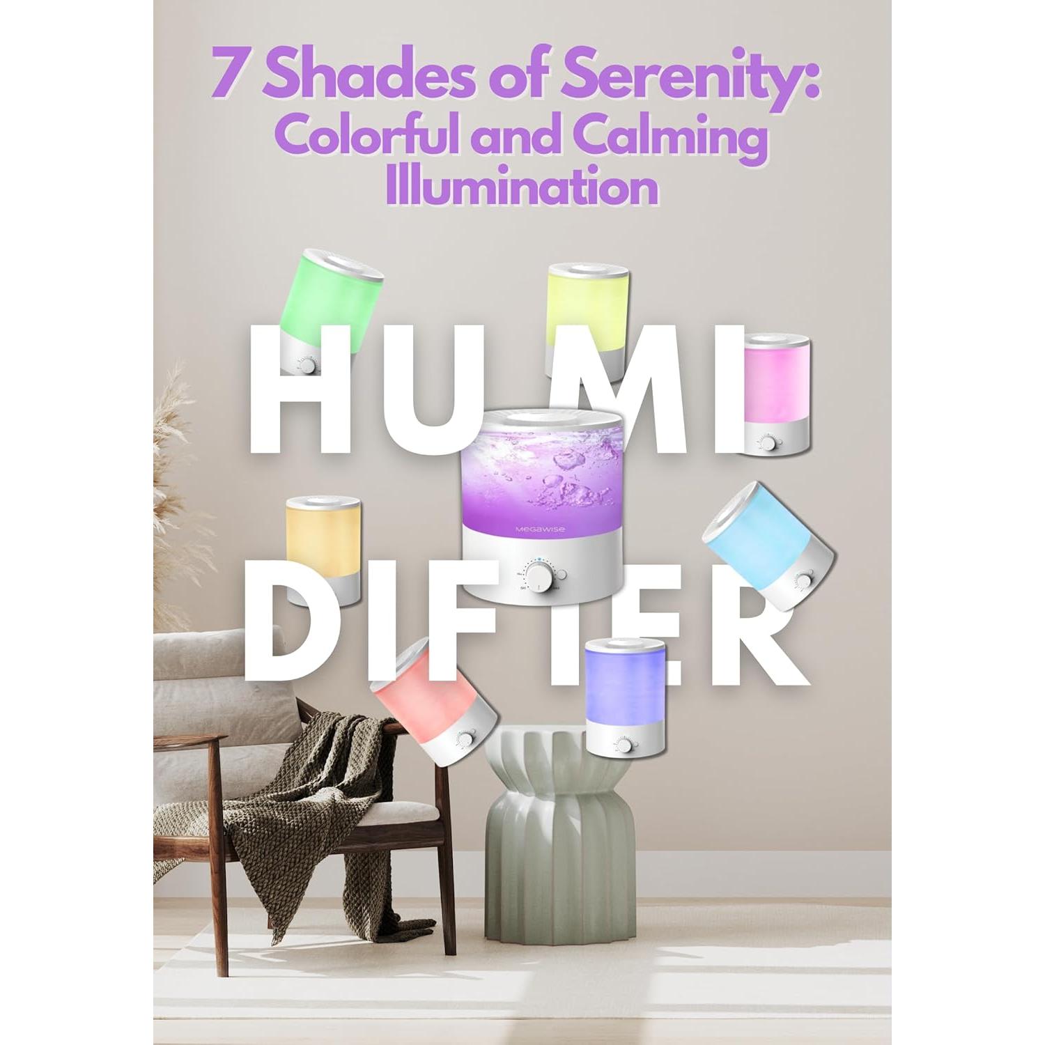 Humidificador de Niebla Fría MEGAWISE SK7620 2L Silencioso