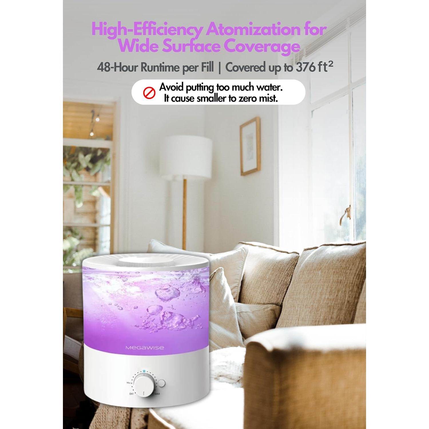 Humidificador de Niebla Fría MEGAWISE SK7620 2L Silencioso
