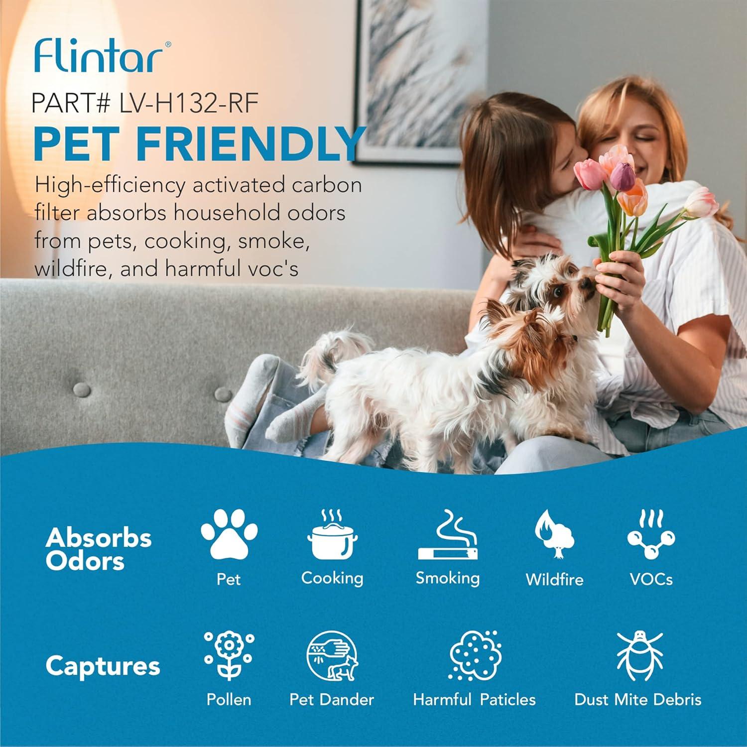 Filtro de Reemplazo Flintar LV-H132 para Purificador Levoit H13