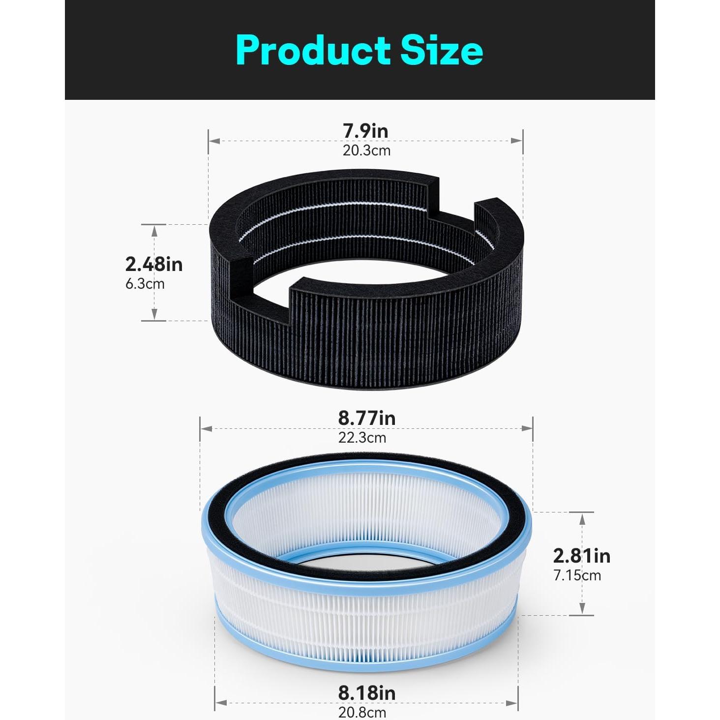 Filtros HEPA y de Mecha Leemone para Humidificador LEVOIT Sprout