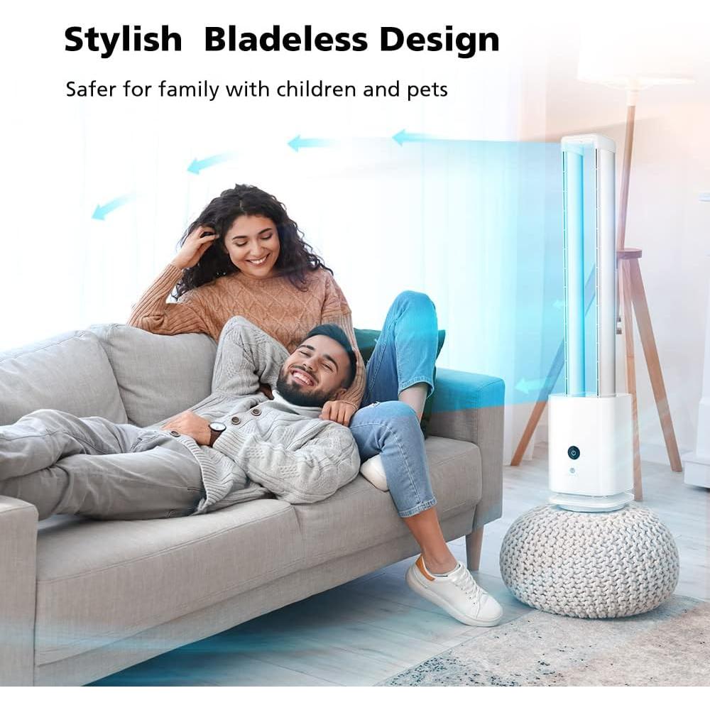 Ventilador de Torre Sin Aspas ULTY 106.68 cm con Purificador HEPA