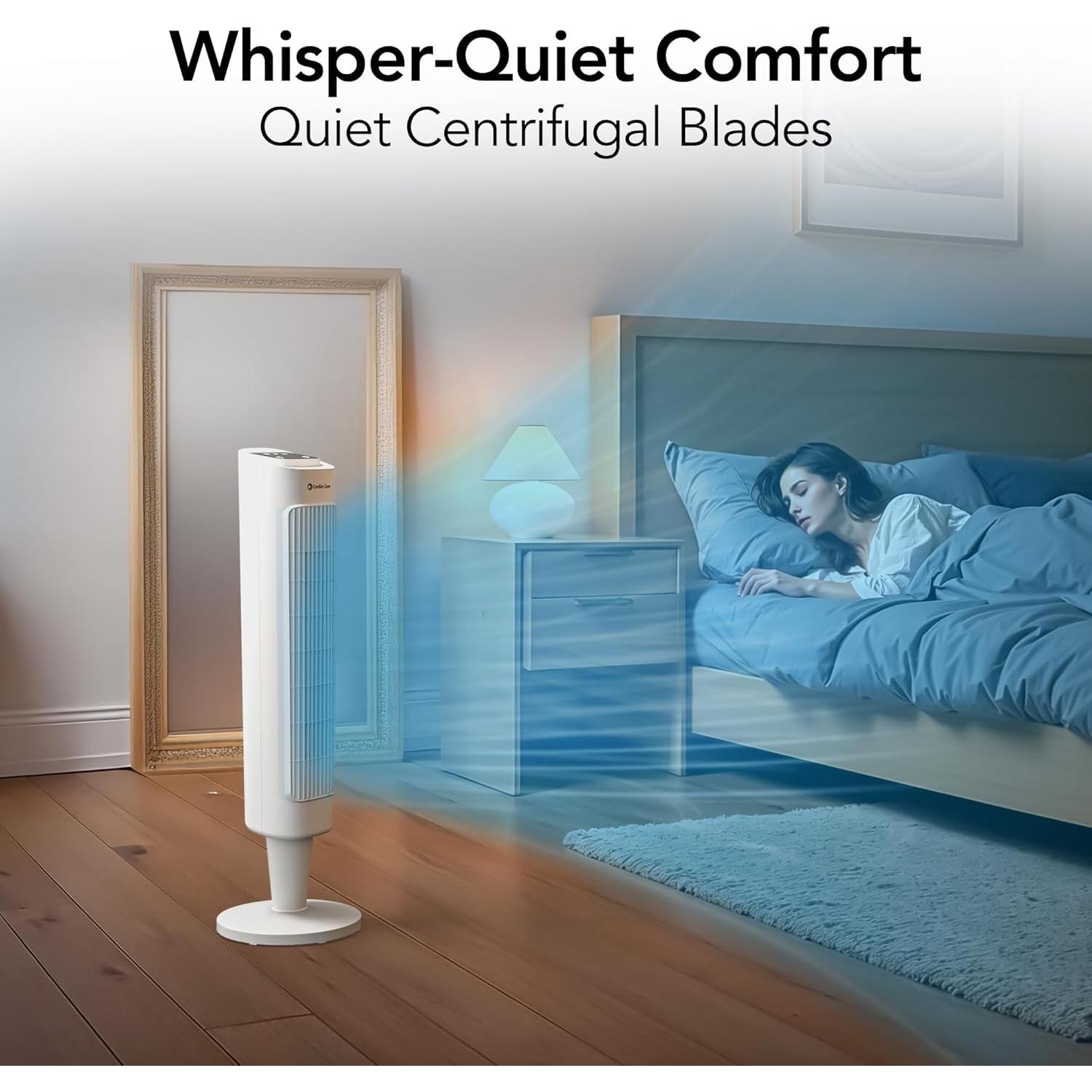 Ventilador de Torre Comfort Zone CZ12567 91.44 cm Control Remoto