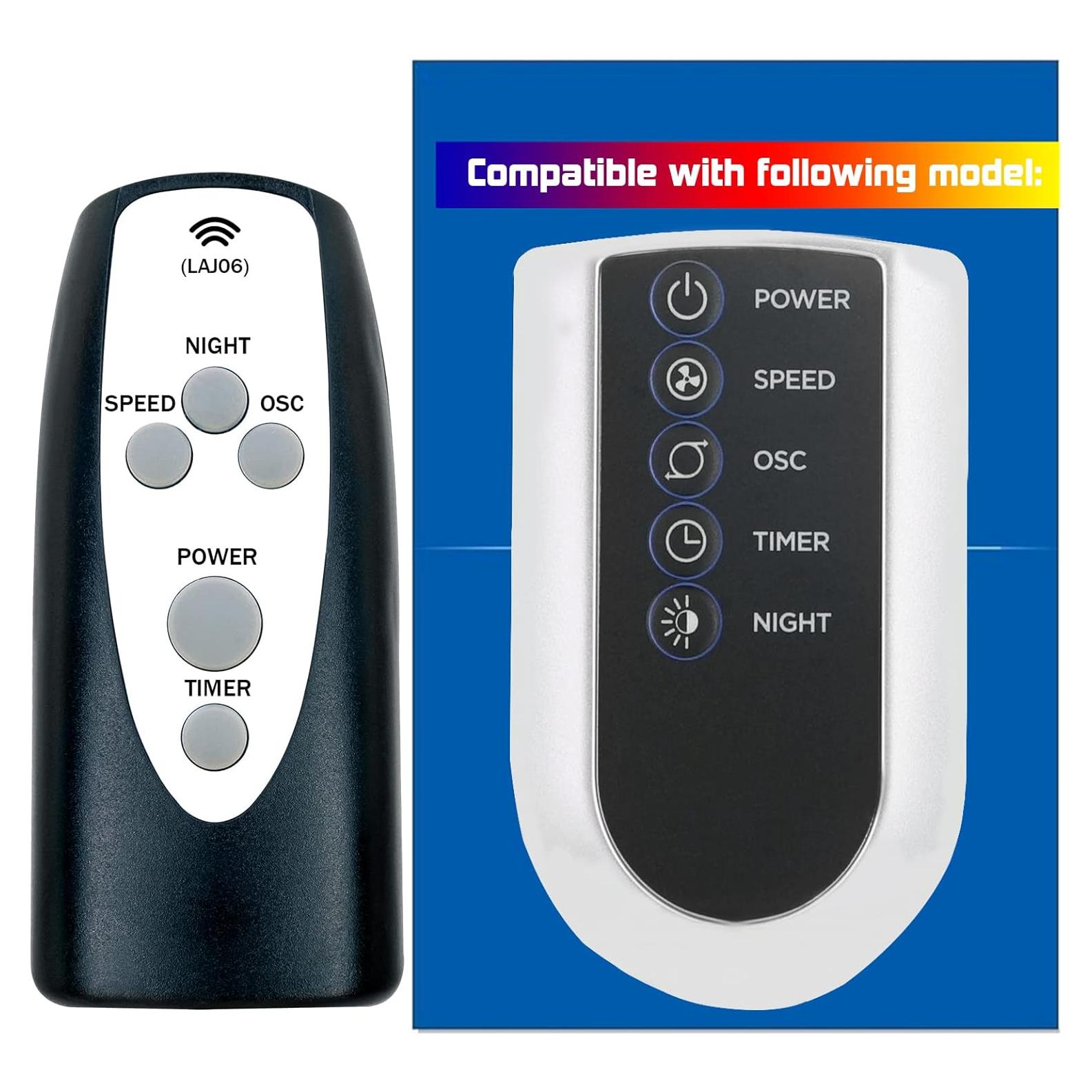 Control Remoto Lasko T42951 para Ventilador de Torre