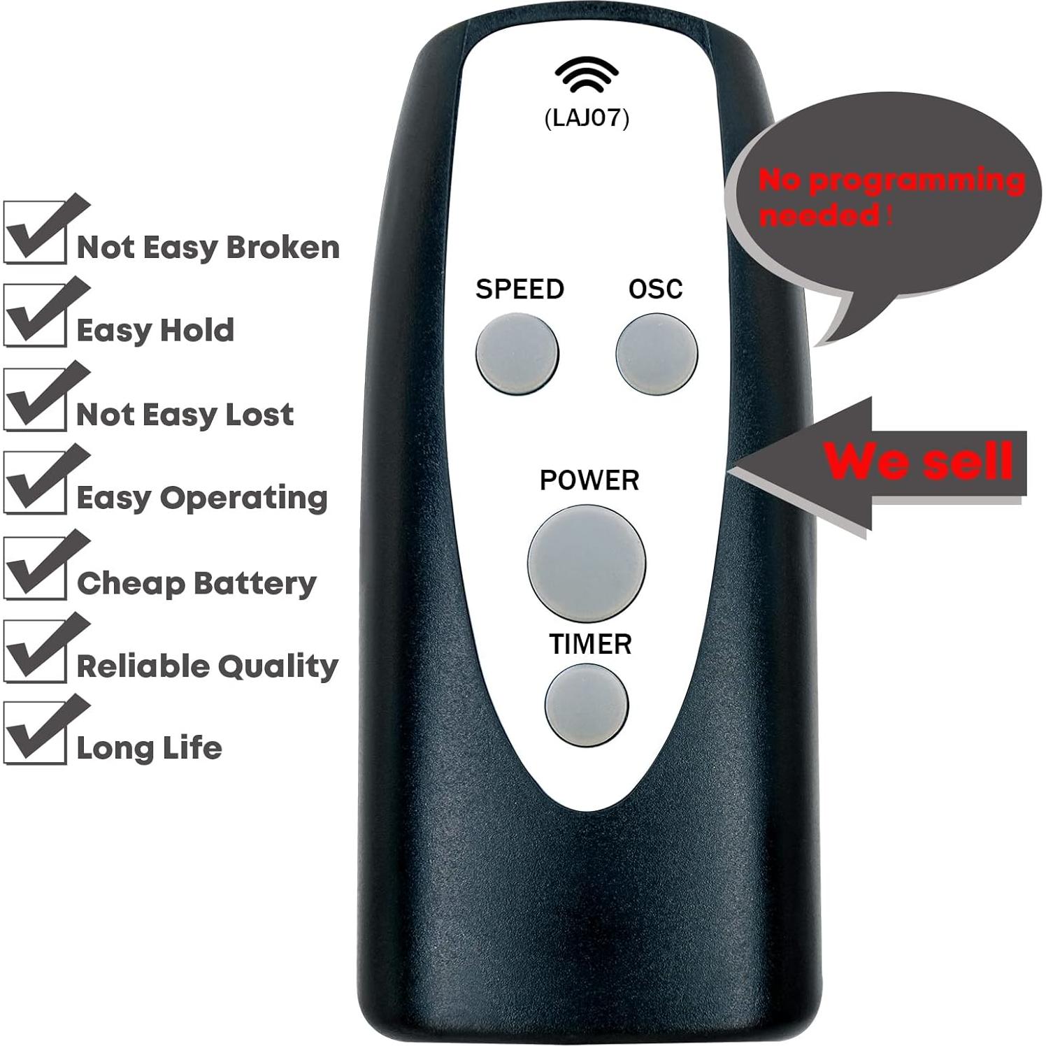 Control Remoto Reemplazo Lasko Ventilador Torre Oscilante