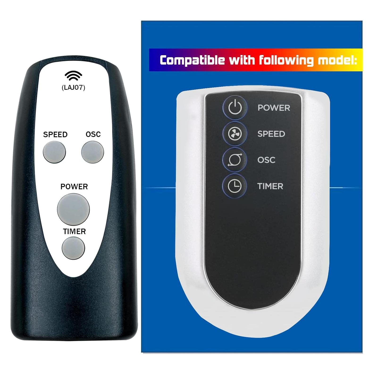 Control Remoto Lasko para Ventilador de Torre Oscilante