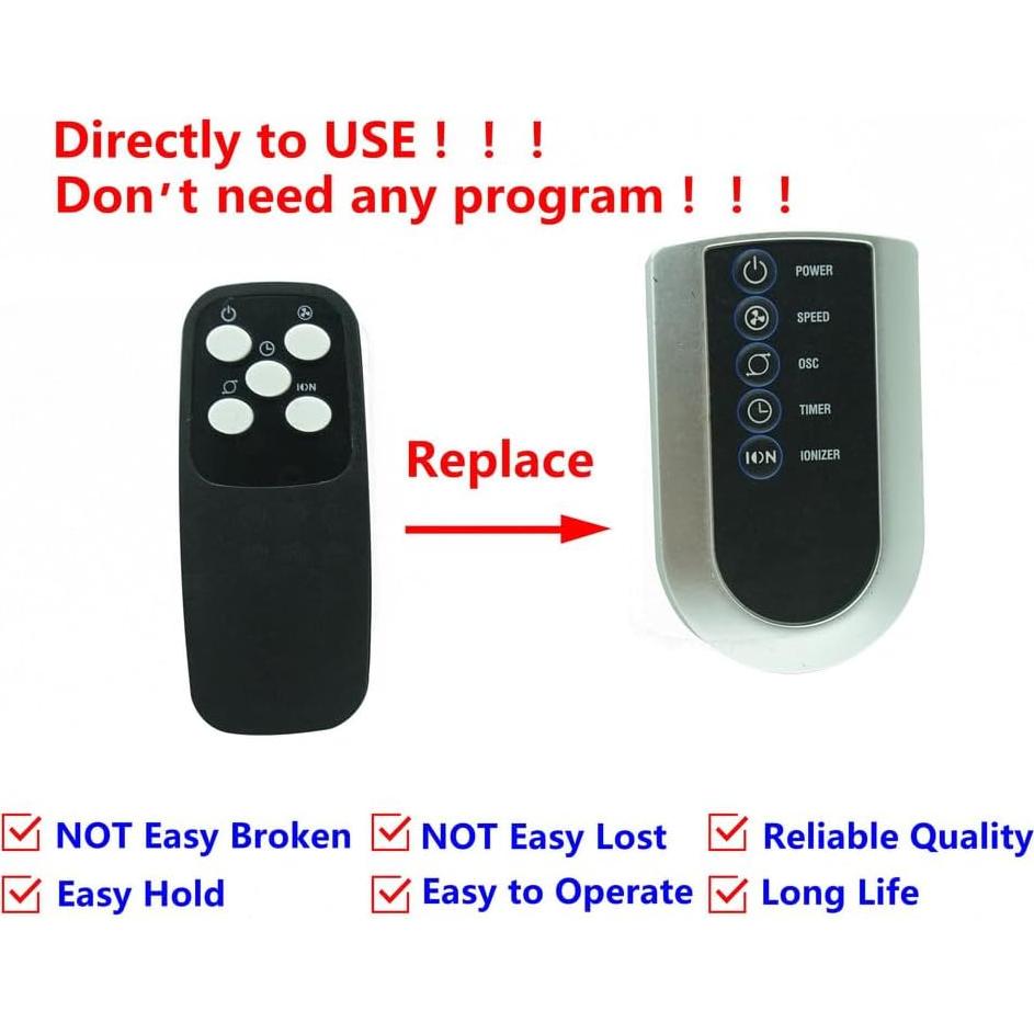 Control Remoto HCDZ para Ventilador de Torre Lasko U35115 U35120