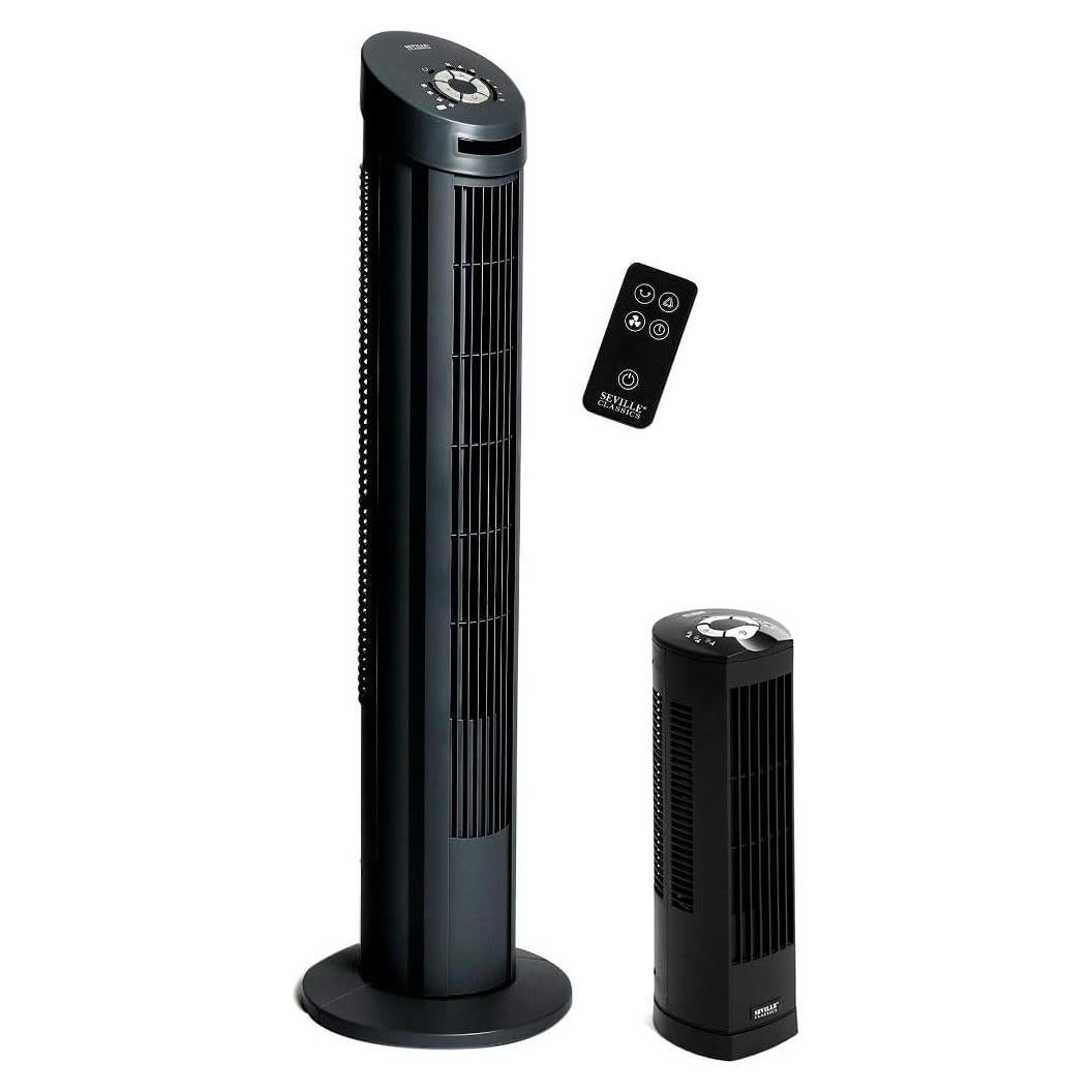 Ventilador de Torre Oscilante Seville Classics 40" y 17" Silencioso