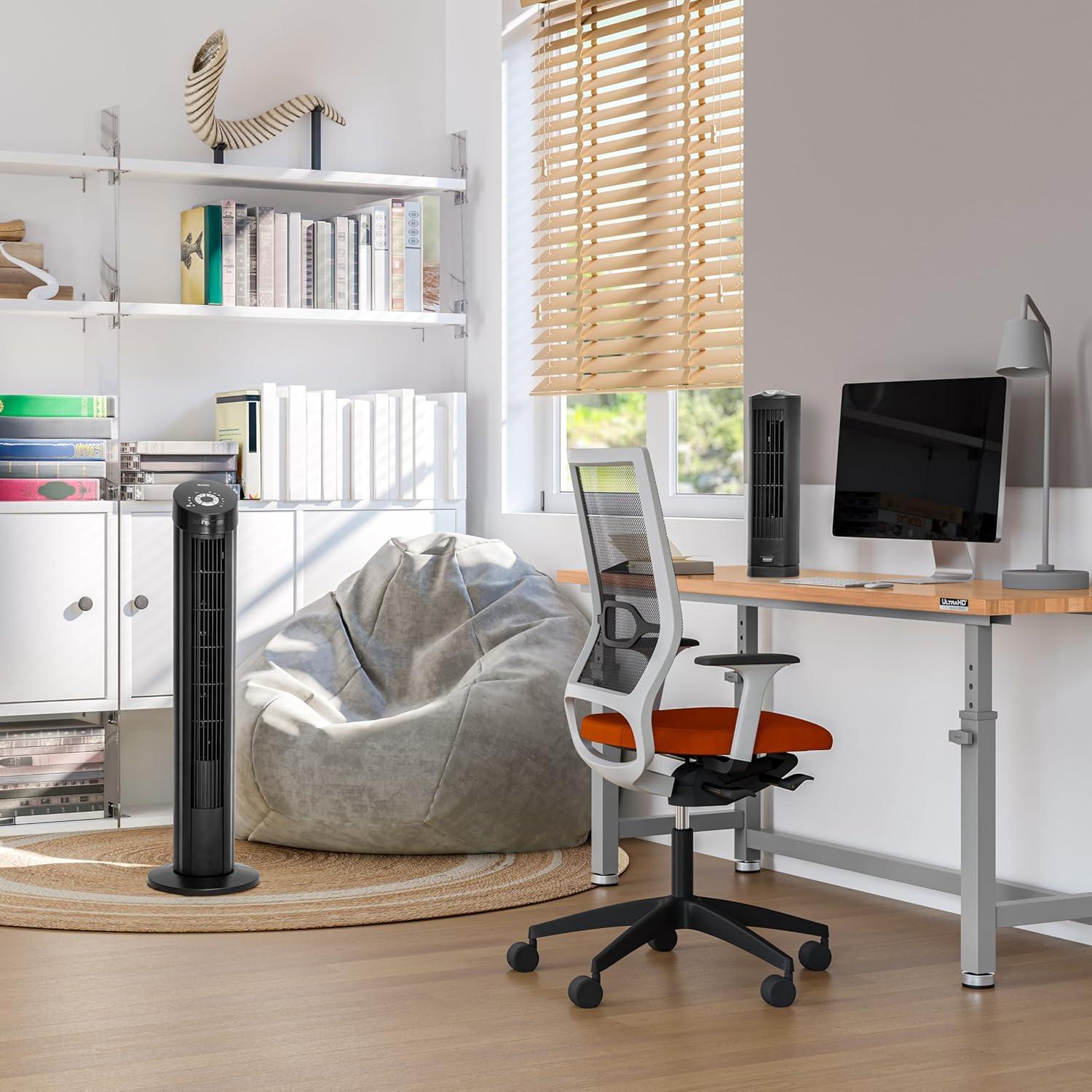 Ventilador de Torre Oscilante Seville Classics 40" y 17" Silencioso