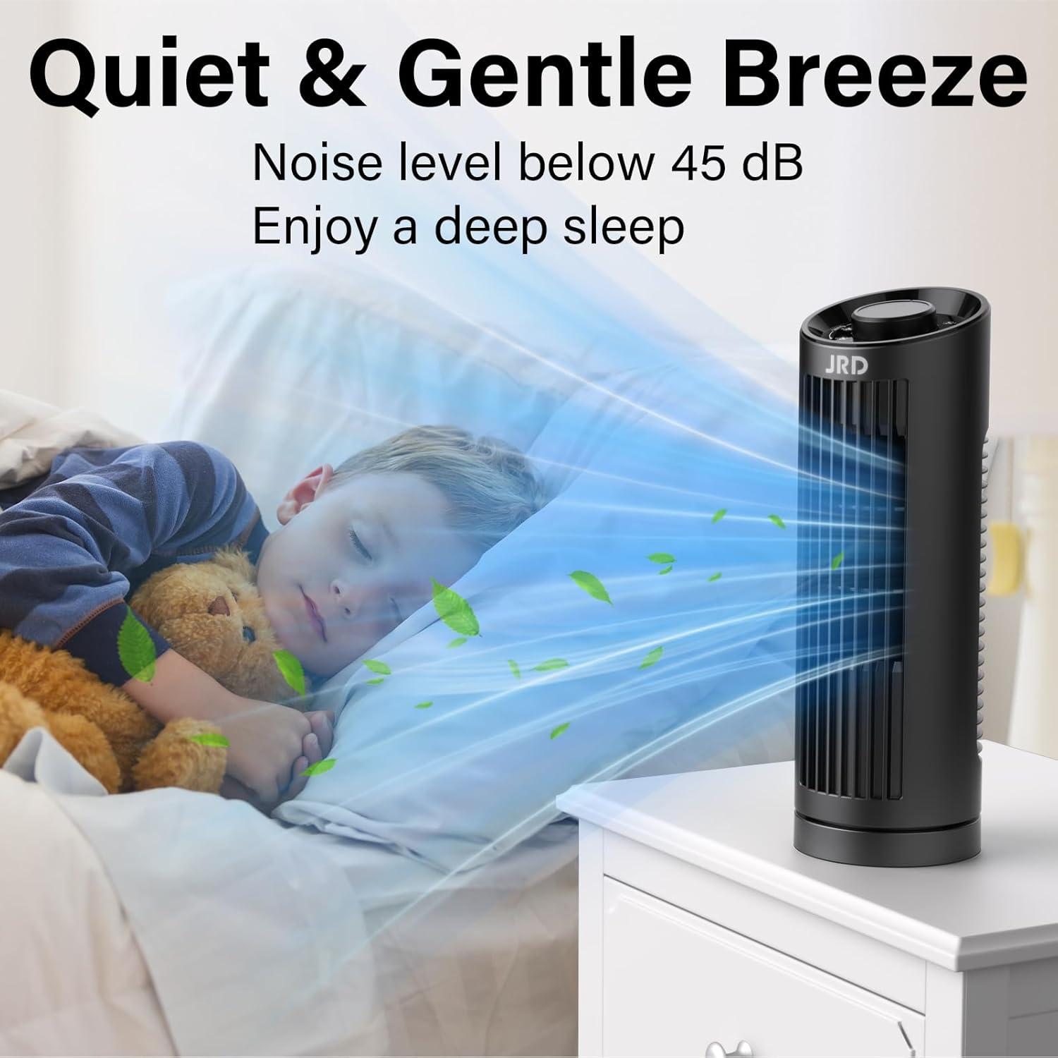 Ventilador de Torre JRD FTS005 de 33 cm Oscilante 3 Velocidades