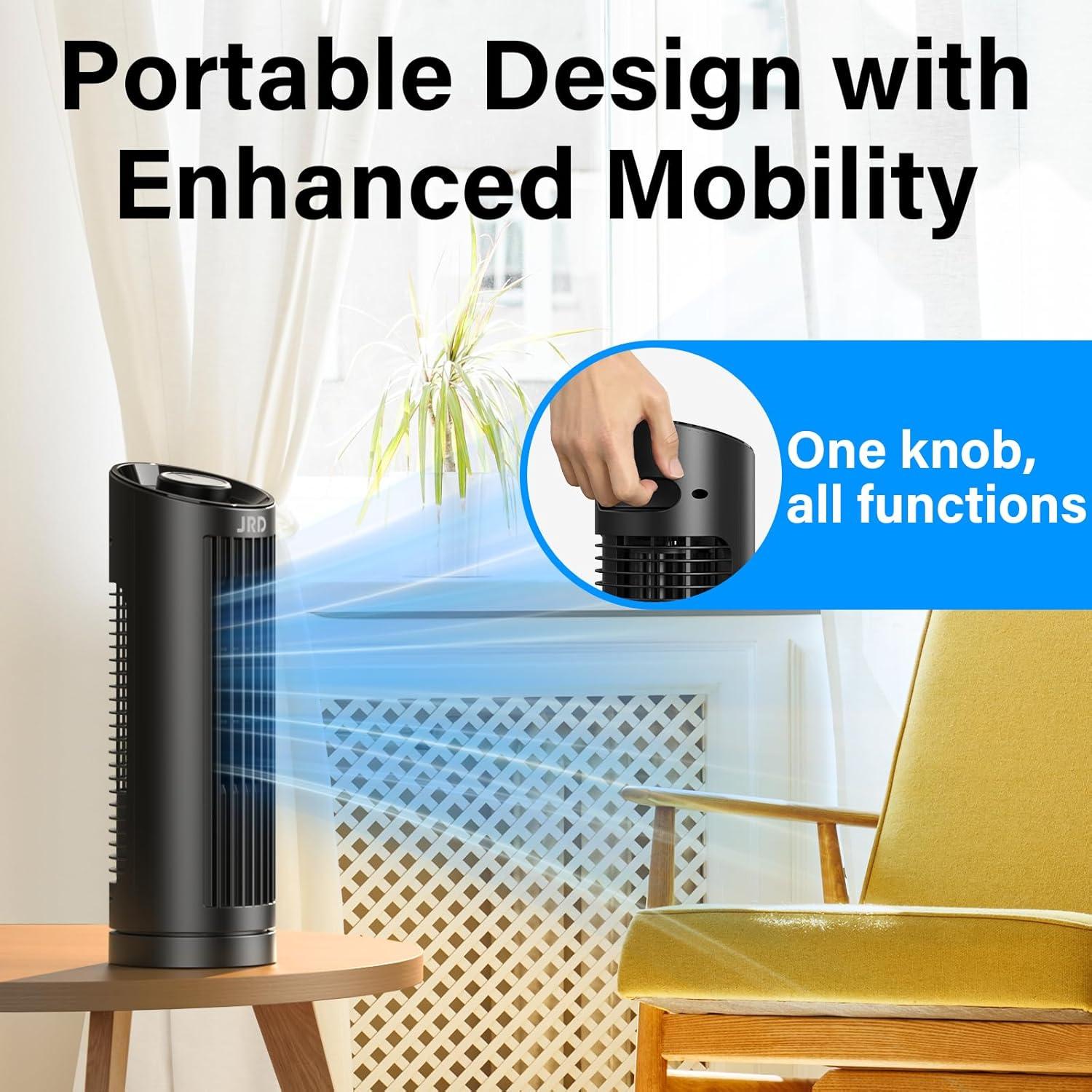 Ventilador de Torre JRD FTS005 de 33 cm Oscilante 3 Velocidades