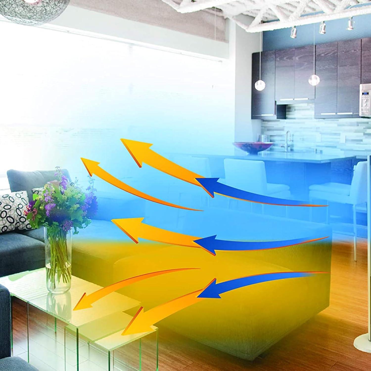 Ventilador de Torre Lasko LKO-FH500 2 en 1 con Control Remoto