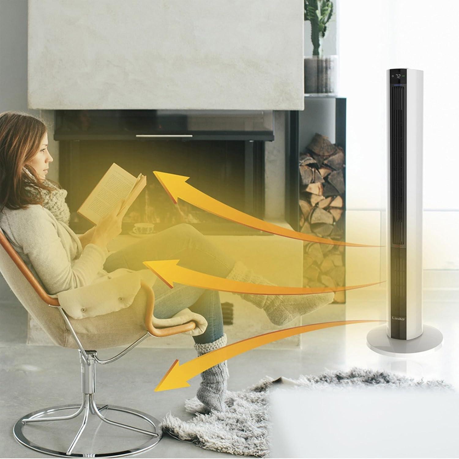 Ventilador de Torre Lasko LKO-FH500 2 en 1 con Control Remoto