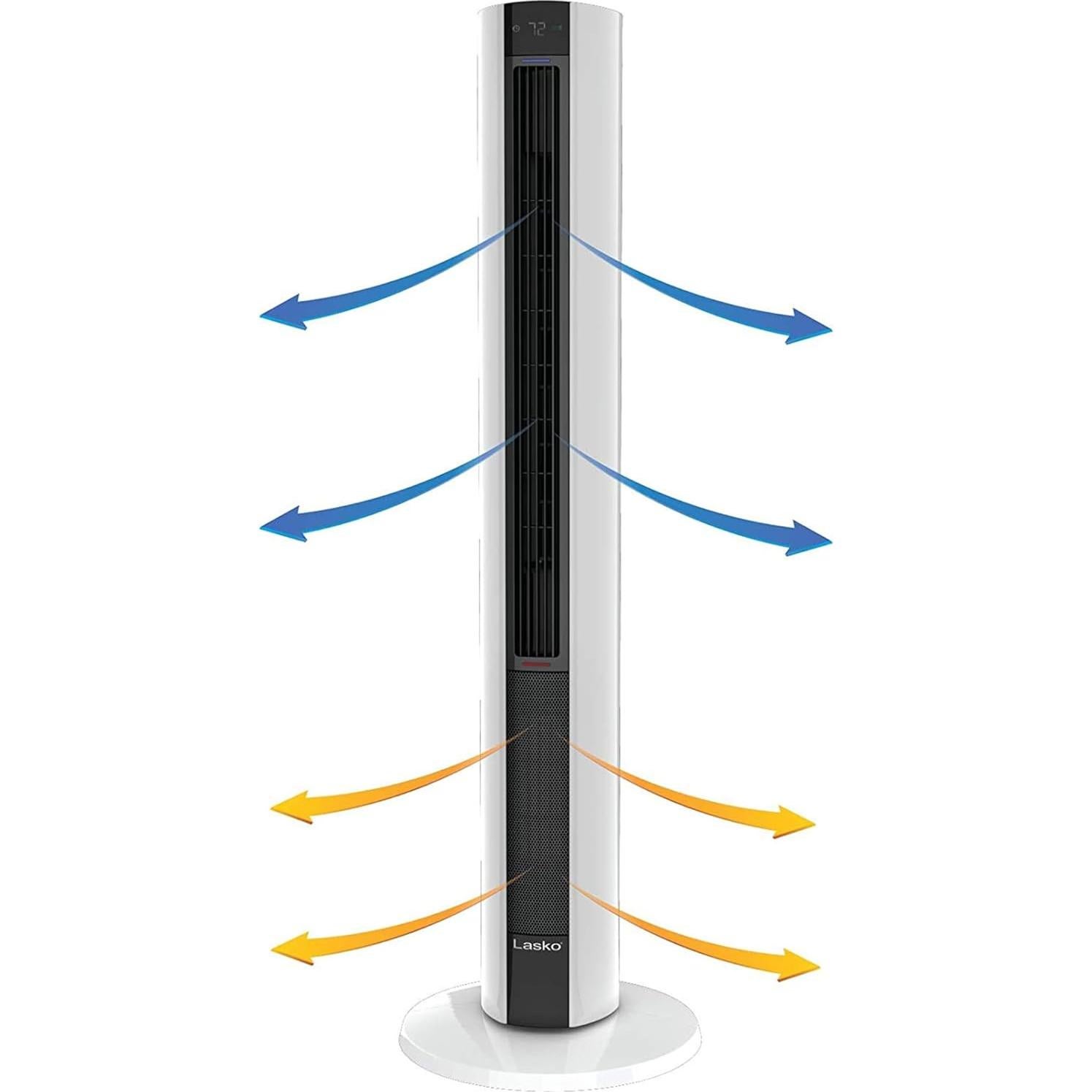 Ventilador de Torre Lasko LKO-FH500 2 en 1 con Control Remoto