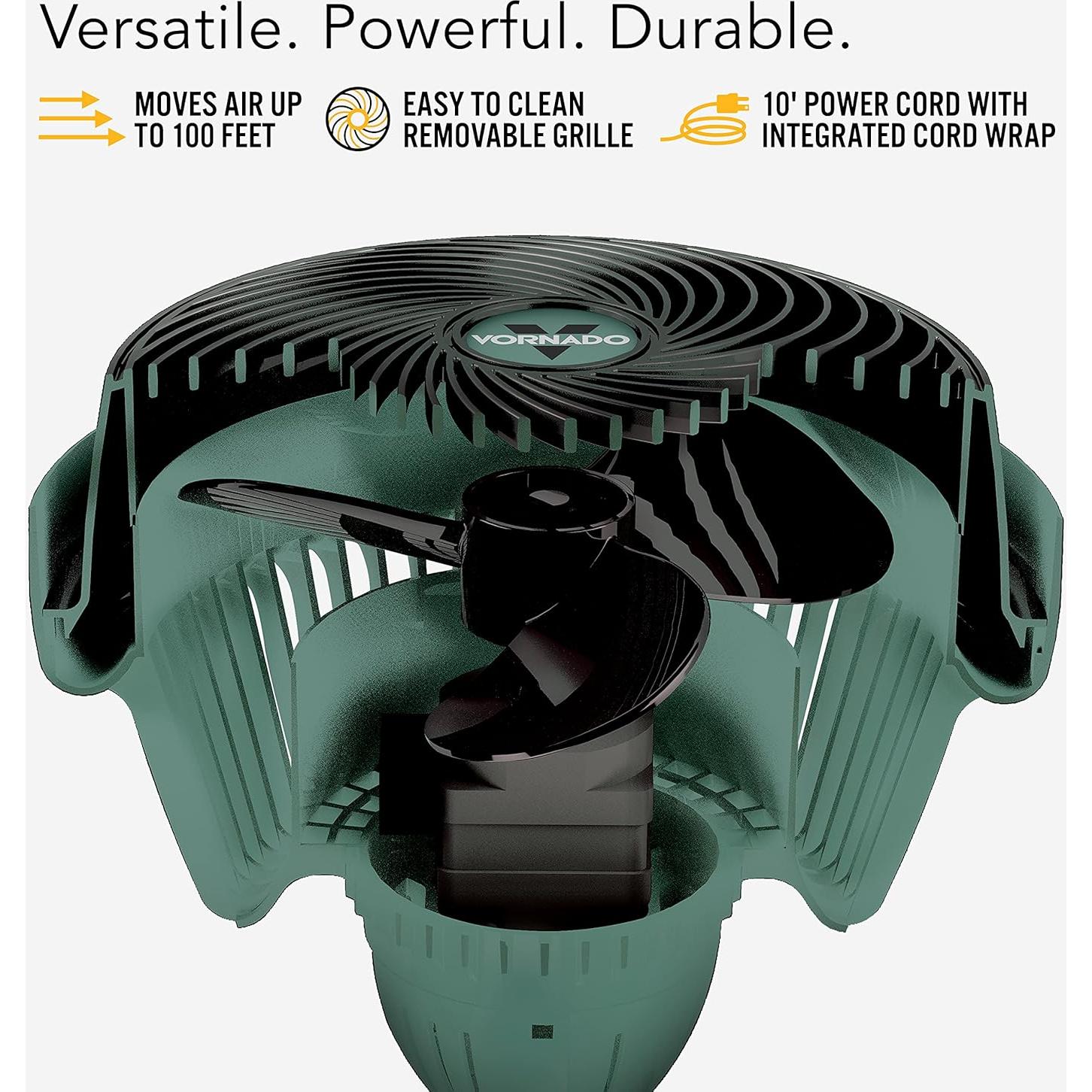 Ventilador de Taller Vornado 293 Verde 3 Velocidades 40.64 cm