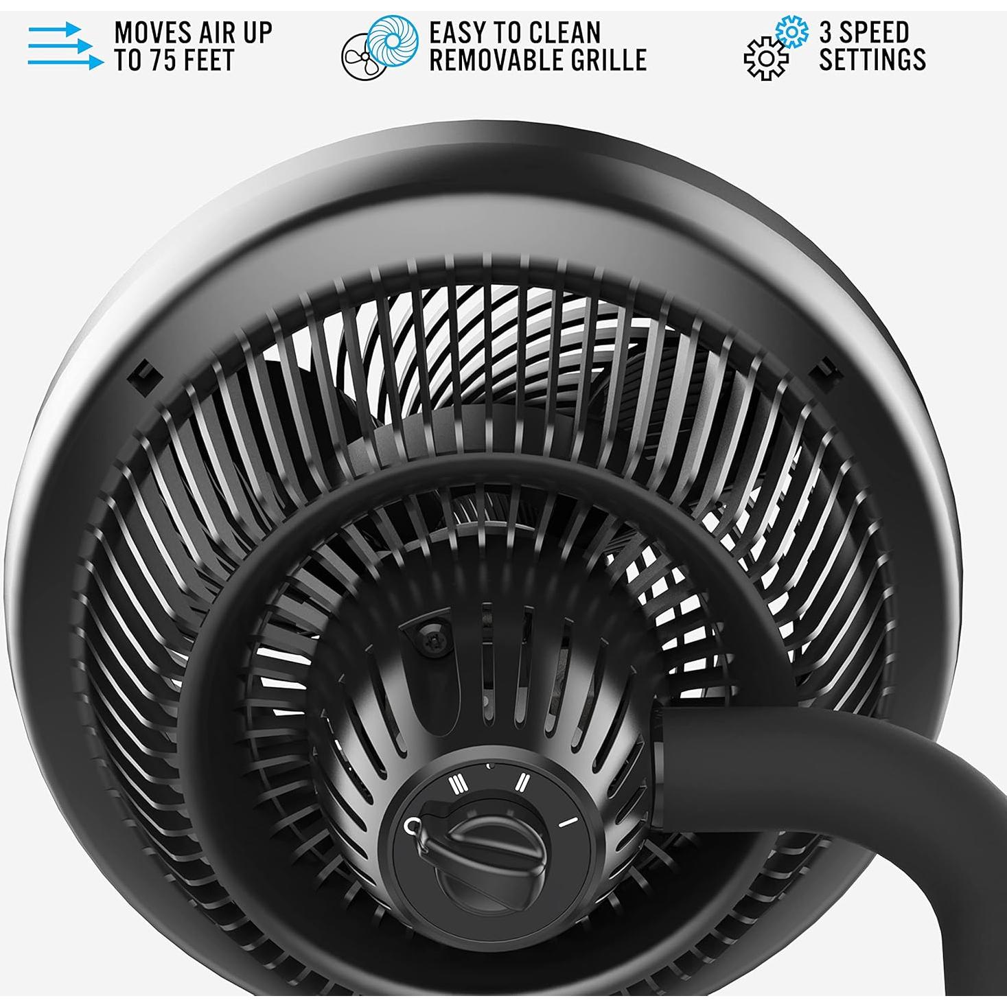 Ventilador Circulador de Aire Vornado 623 3 Velocidades Negro