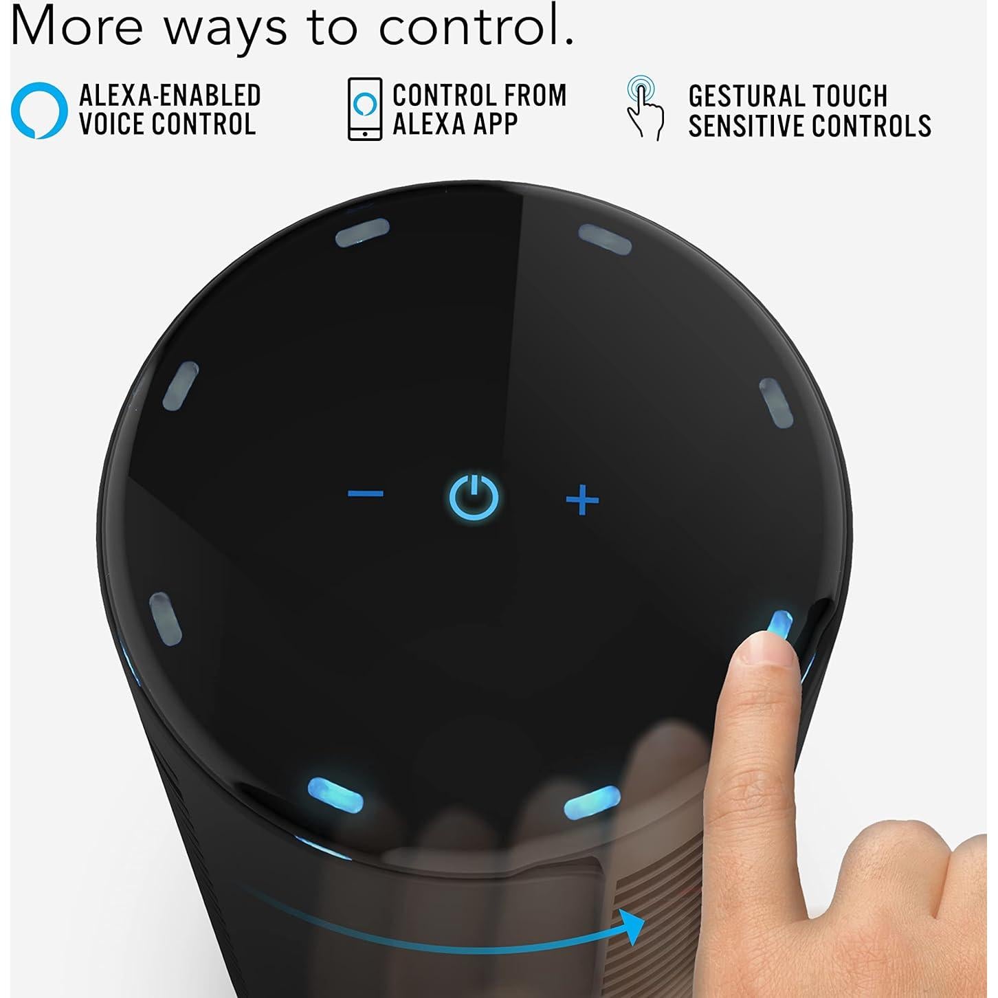 Ventilador de Torre Vornado ATOM 2 AE 40.64 cm Oscilante Alexa