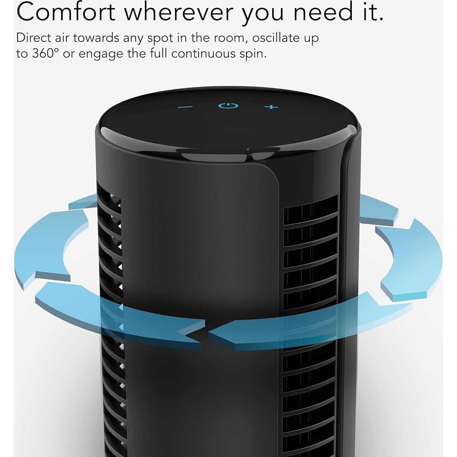 Ventilador de Torre Vornado ATOM 2 AE 40.64 cm Oscilante Alexa