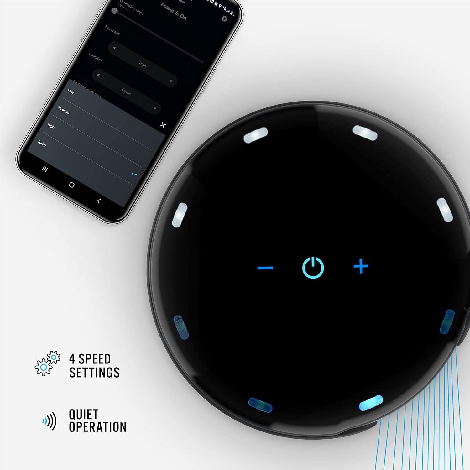 Ventilador de Torre Vornado ATOM 2 AE 40.64 cm Oscilante Alexa