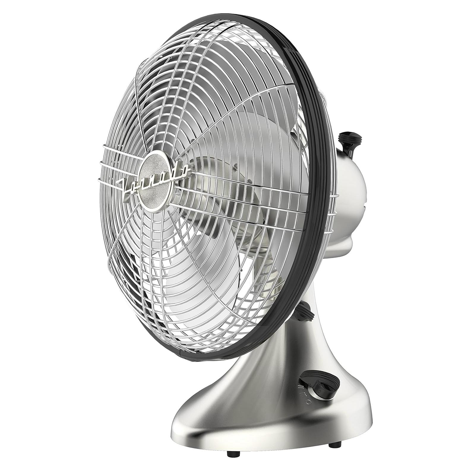 Ventilador Oscilante Vornado Silver Swan Niquel Cepillado 65W