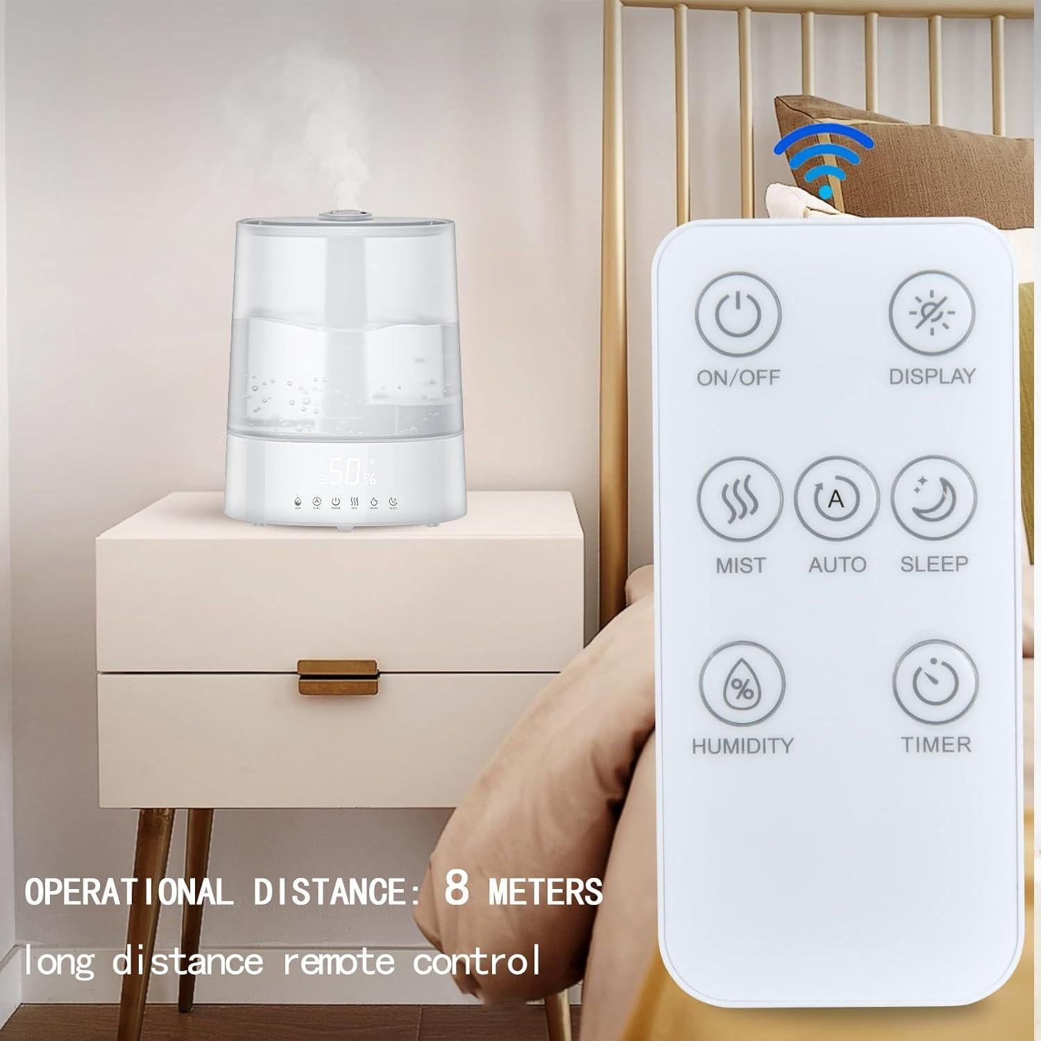 Control Remoto Reemplazo Oumeite para Humidificador LEVOIT 10L