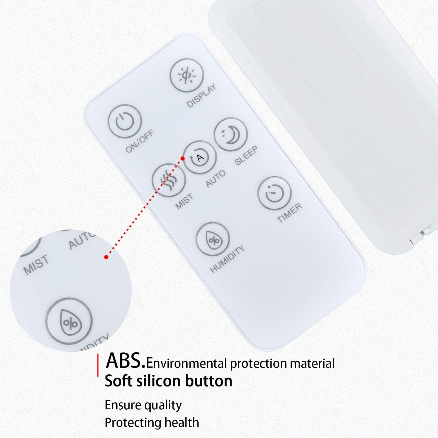 Control Remoto Reemplazo Oumeite para Humidificador LEVOIT 10L